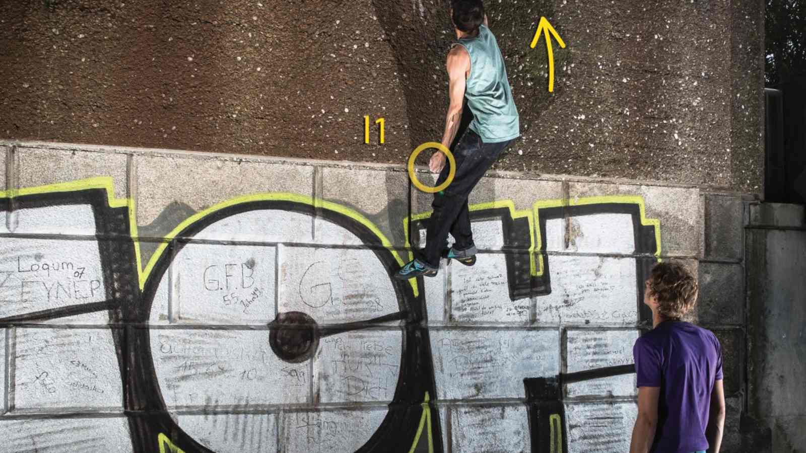 Urban Bouldering Wien: Hole in One, Handelskai