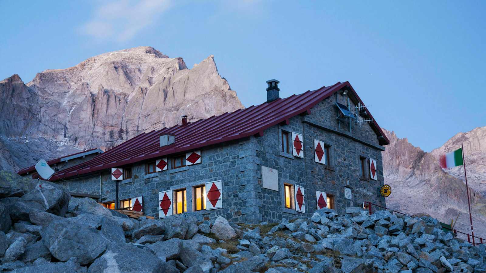 Gianettihütte im Bergell in der Lombardei