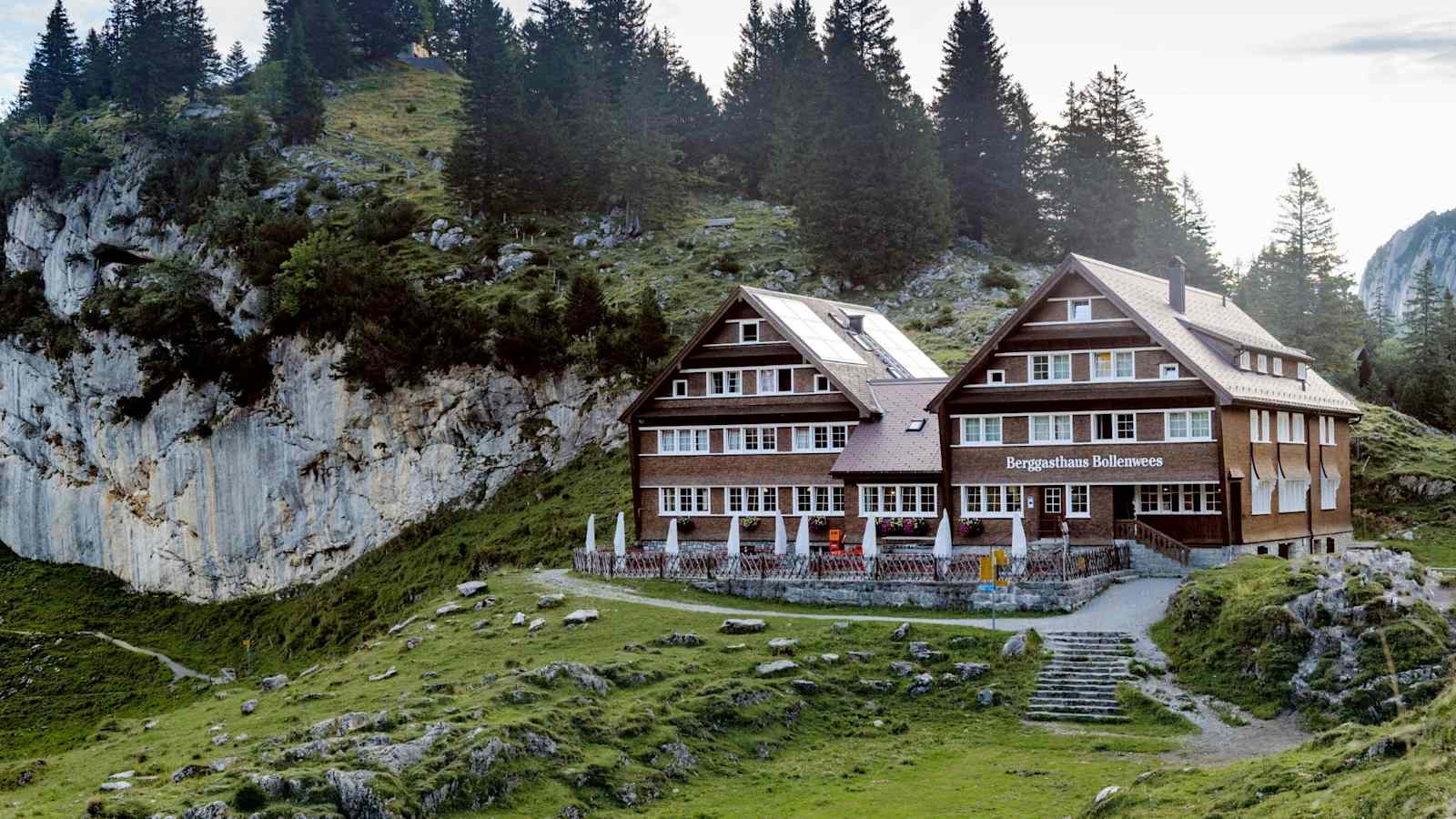 Ein Gasthaus auf dem Berg