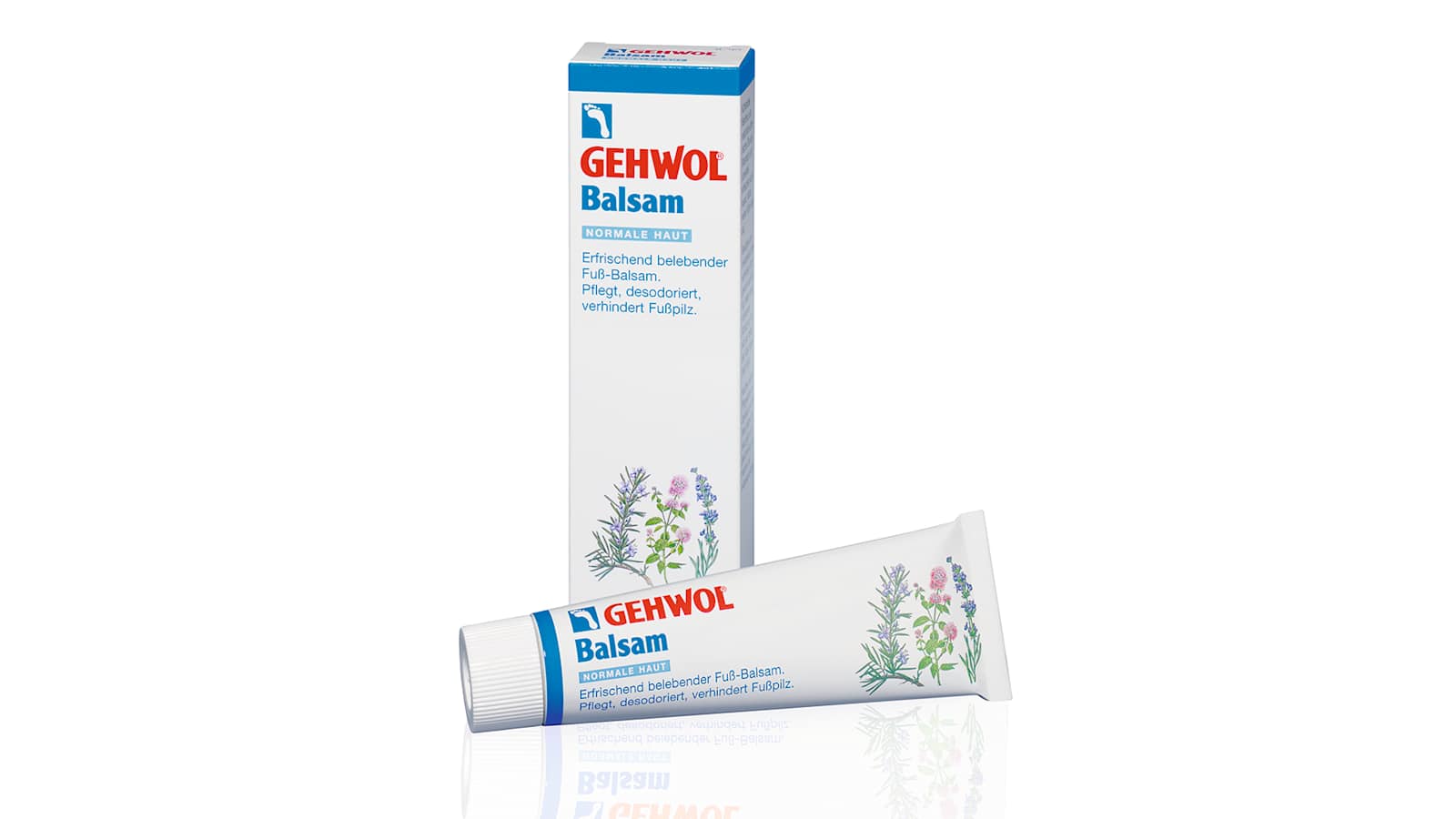 Für glatte und geschmeidige Haut sorgt das Gehwol Balsam.
