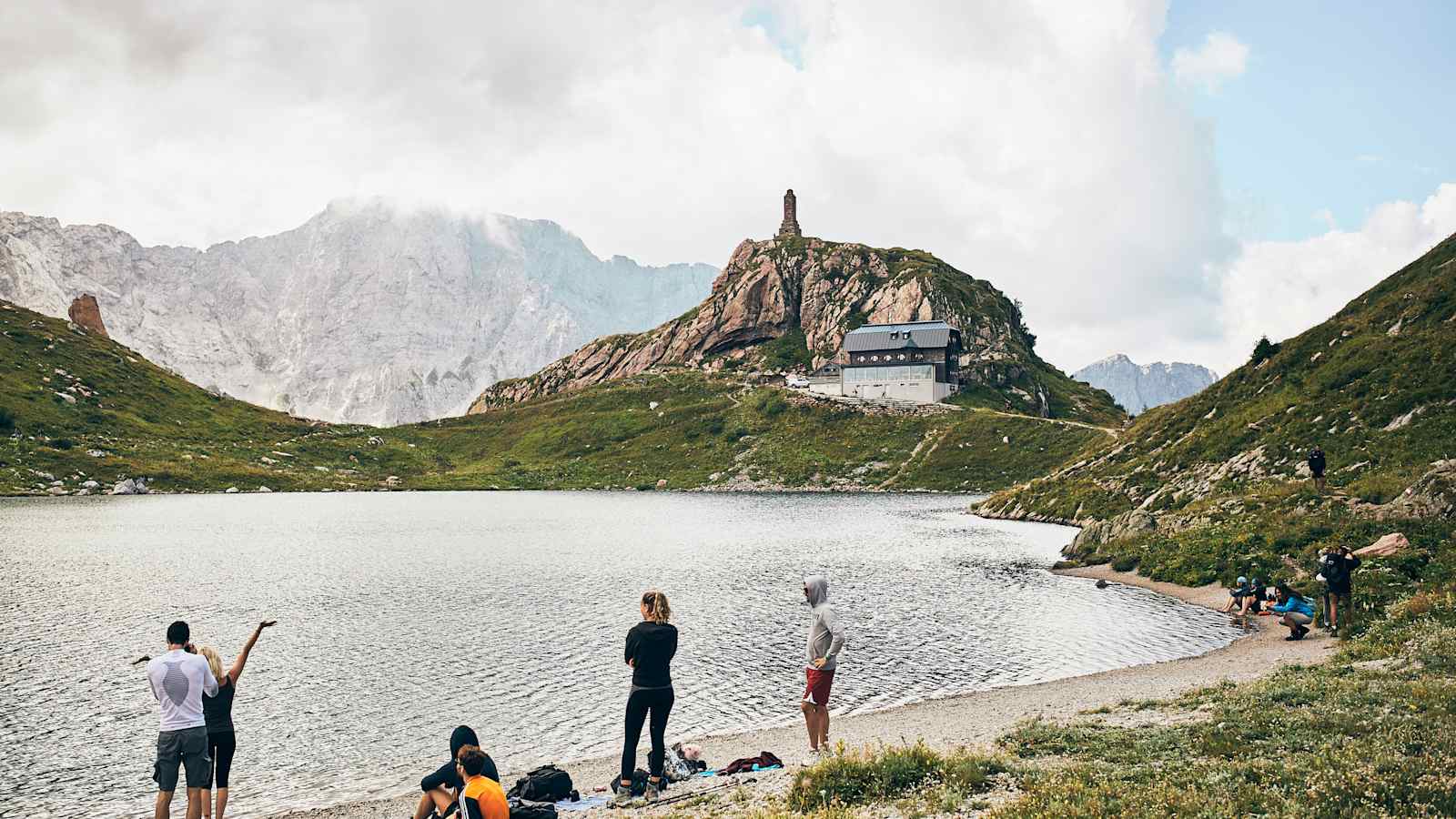 Der Wolayersee mit gleichnamiger Hütte