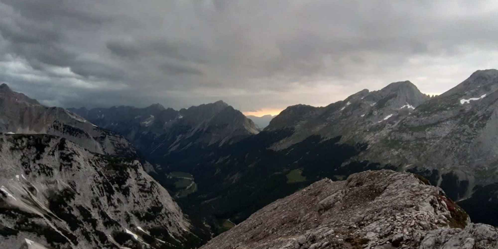 Anstieg auf die Birkkarspitze