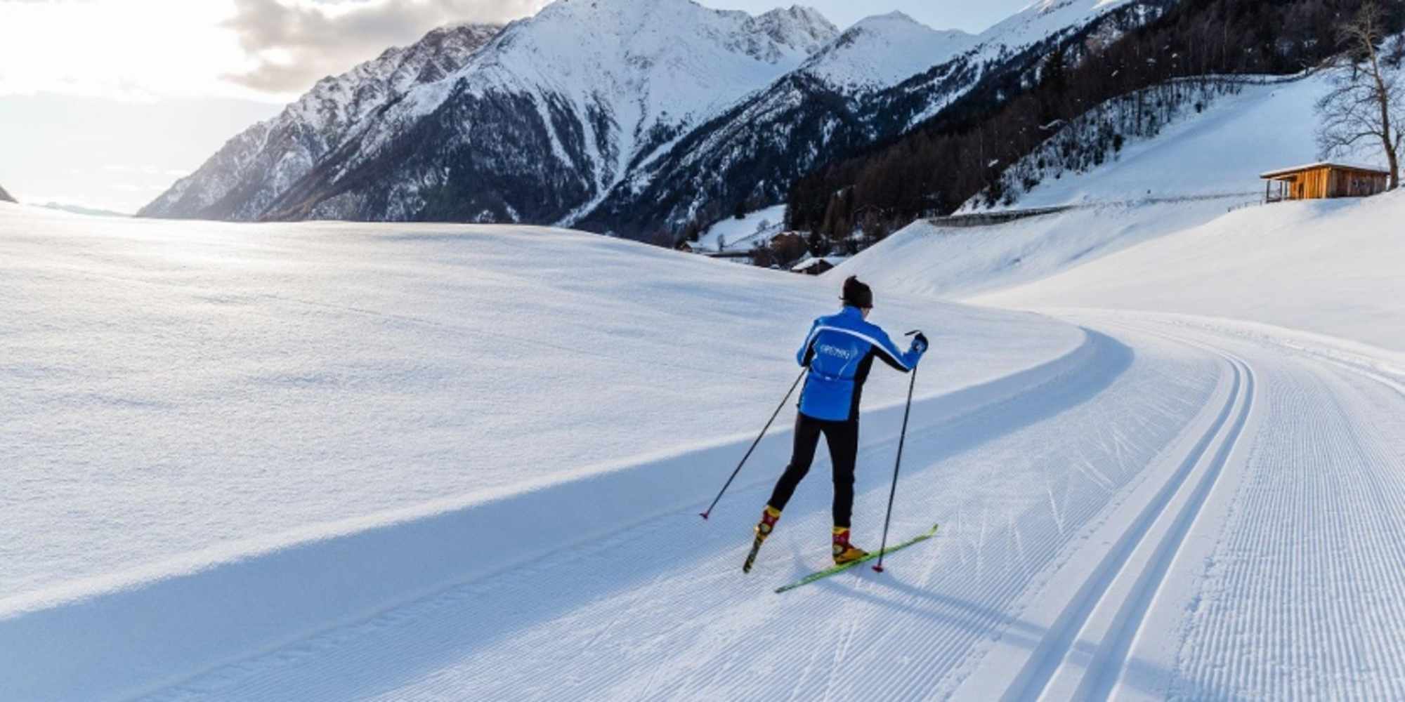 Die Rundloipe im Pfitscher Tal.