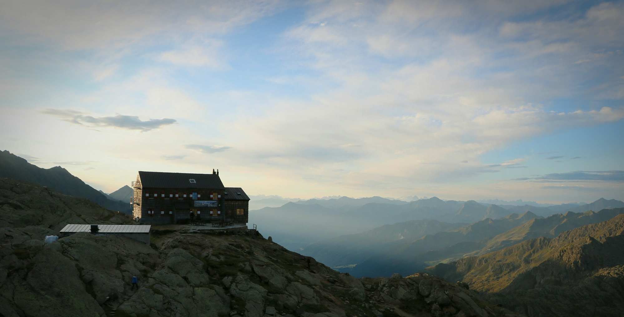Die Teplitzer Hütte in toller Aussichtslage