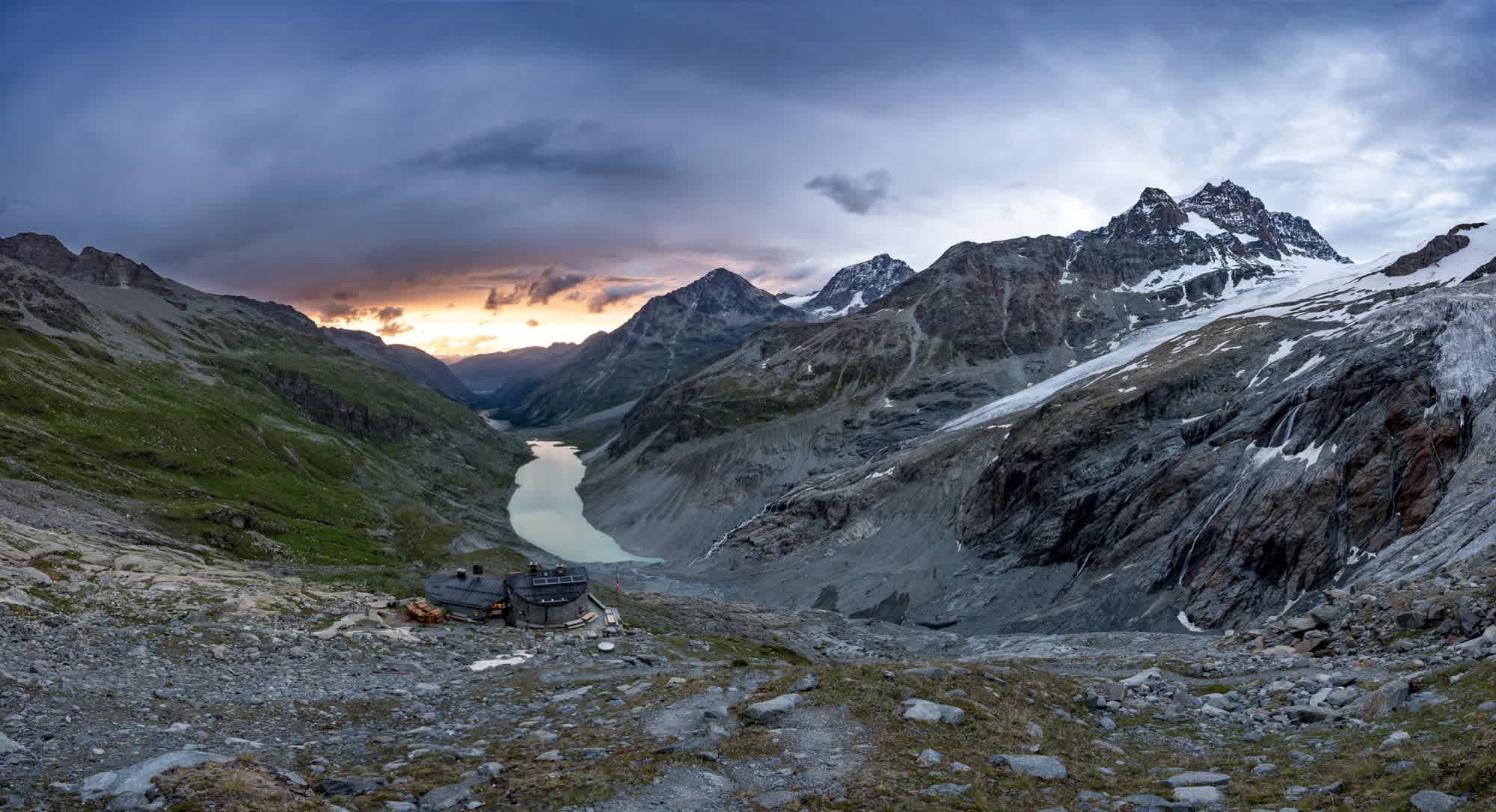 Fantastischer Blick auf die Chamanna Coaz