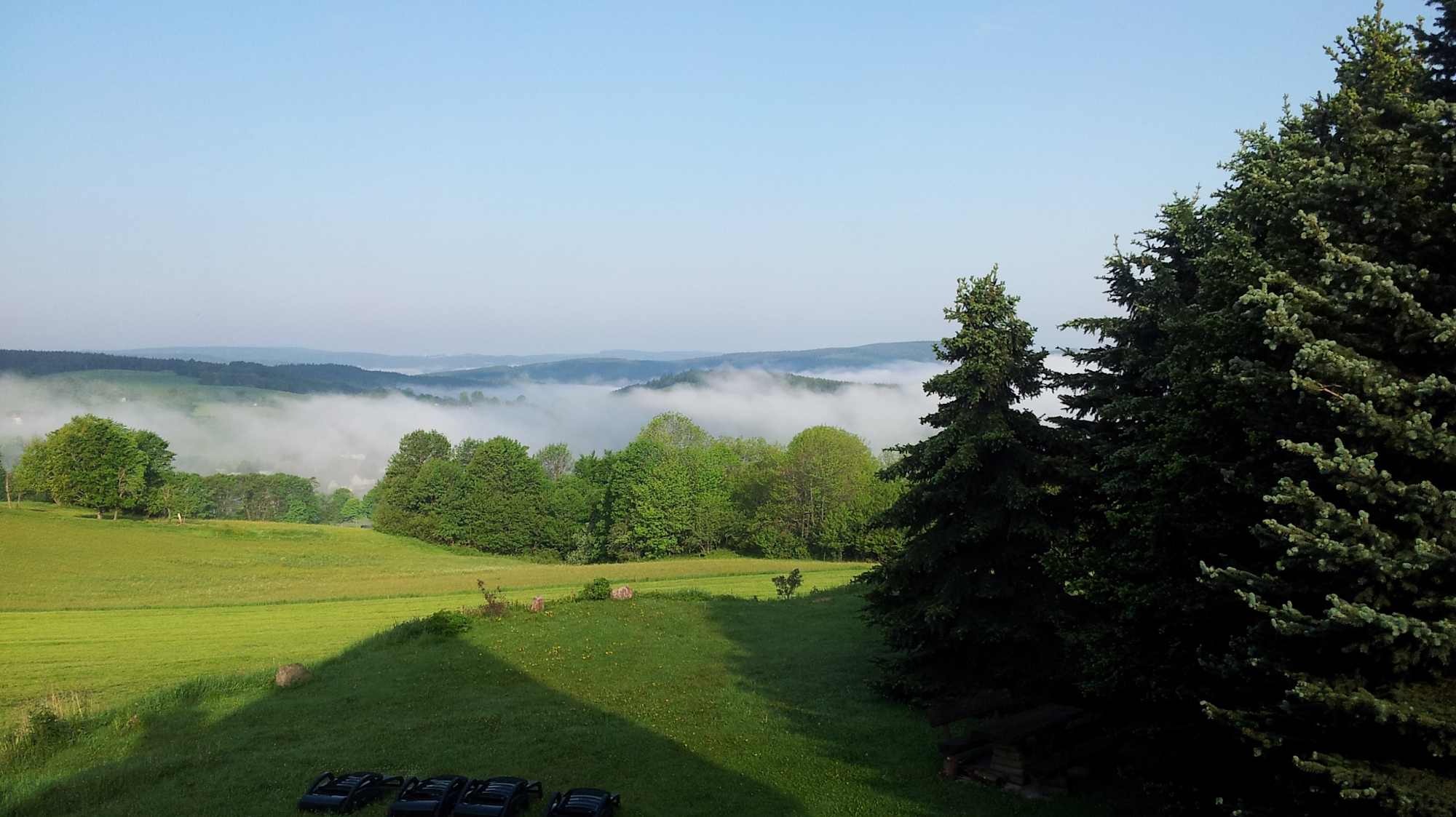 Morgennebel von der Kreuztanne aus