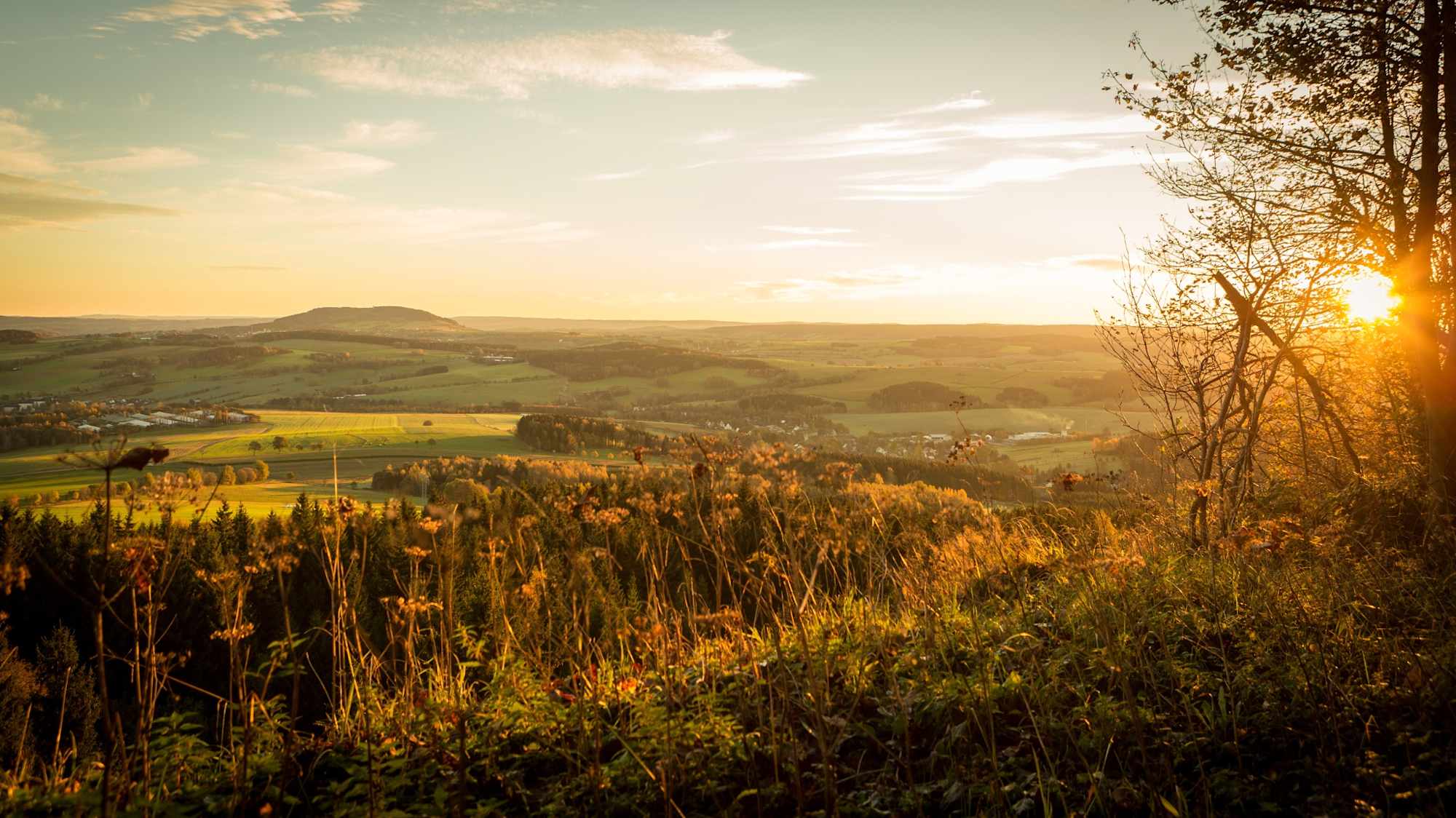 Die schöne Landschaft des Erzgebirges