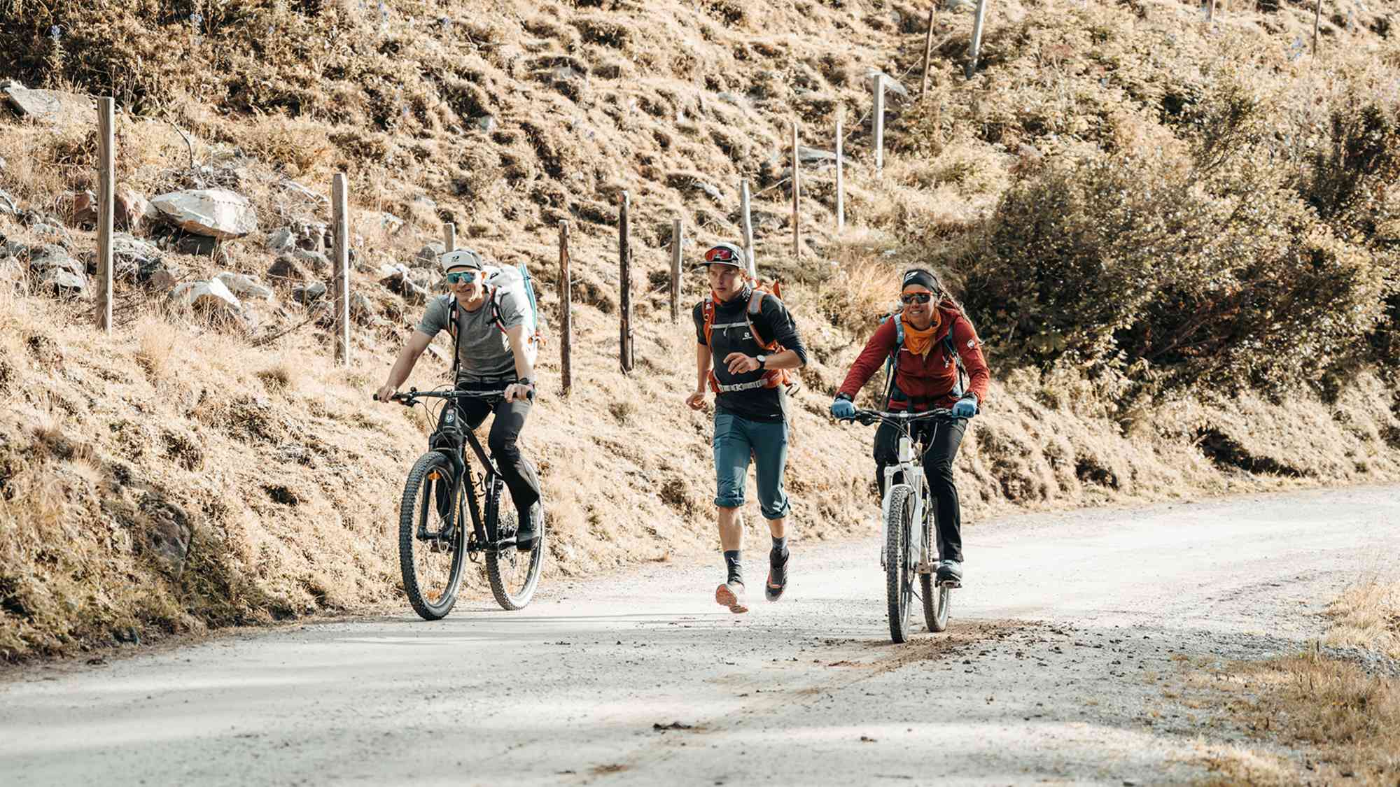 Nach 6 Kilometern mit dem Rad ging es 10 Kilometer mit 2.000 Höhenmetern hinauf auf den Großvenediger.