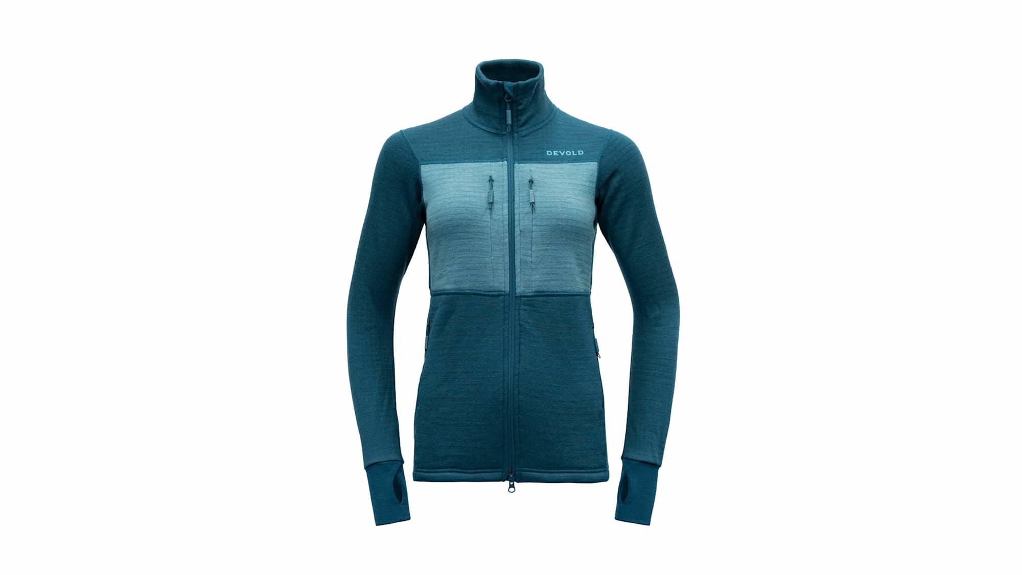 Der Midlayer Devold Egga sorgt für optimale Bewegungsfreiheit.