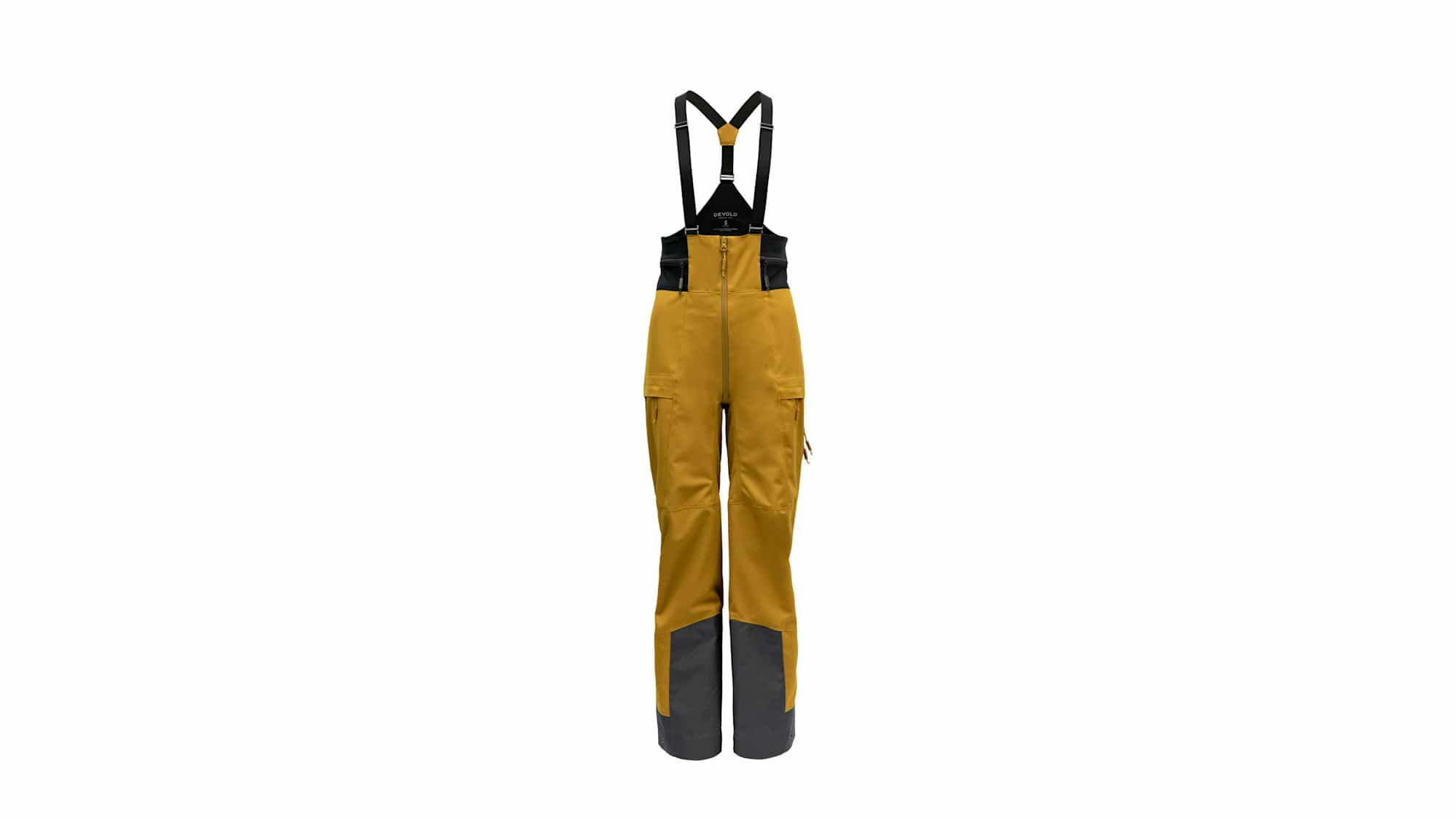 Die Trägerhose der Trollkyrkja Kollektion besteht zu 100 Prozent aus Merinowolle. 