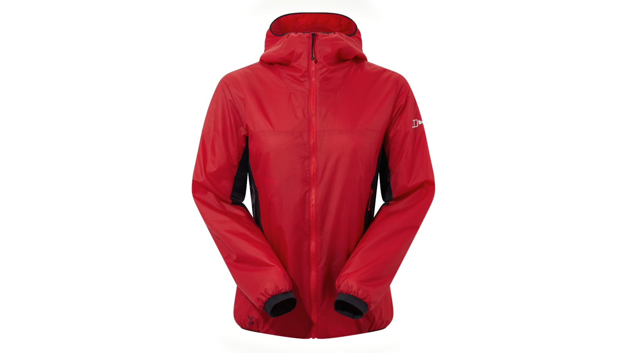 Der MTN Arete LB Synthetic Hoodie für Damen in den Farben rot-schwarz.