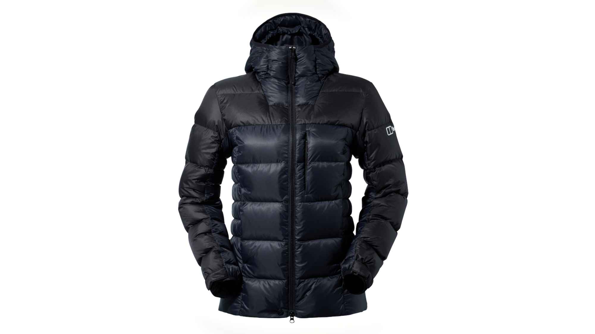 Der MTN Arete Ultra Down Hoody von Berghaus für Damen in der Farbe schwarz.