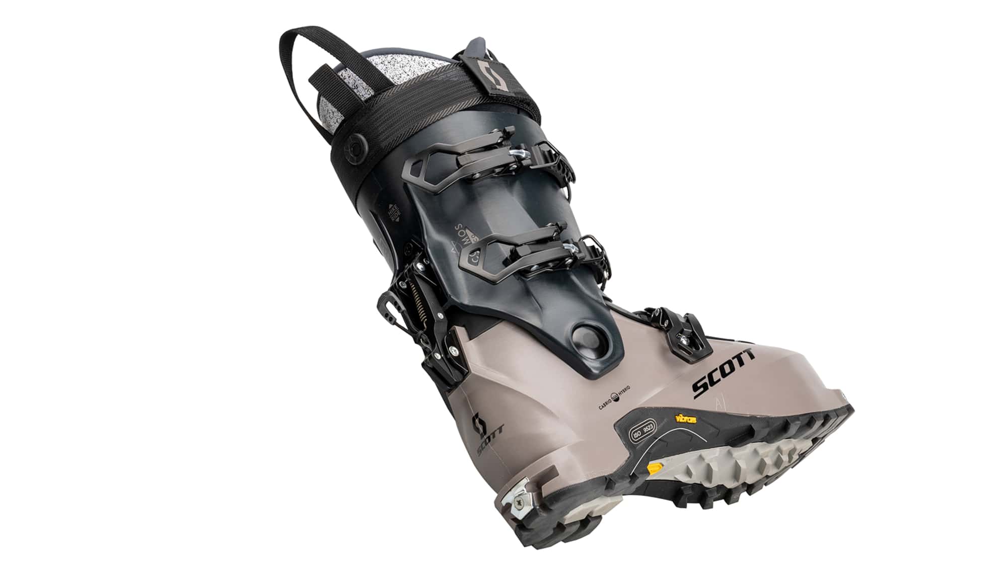 Der COSMOS Re-Source Skitouren-Schuh von hinten. 