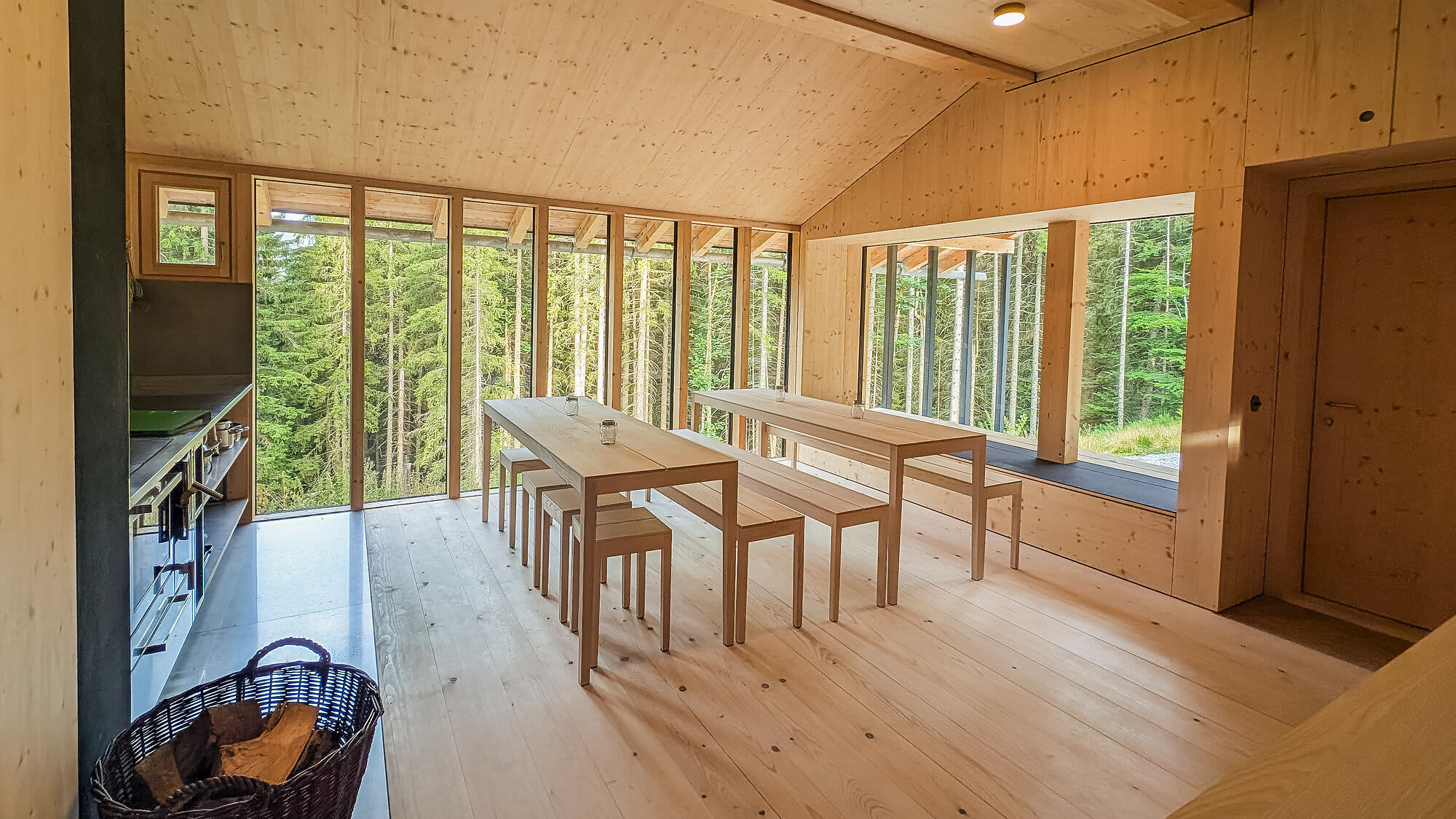 Die Hütte im Inneren