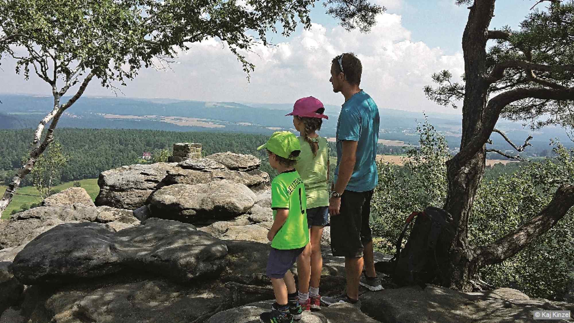 Vom Pfaffenstein haben wir Ausblick in alle Himmelsrichtungen.
