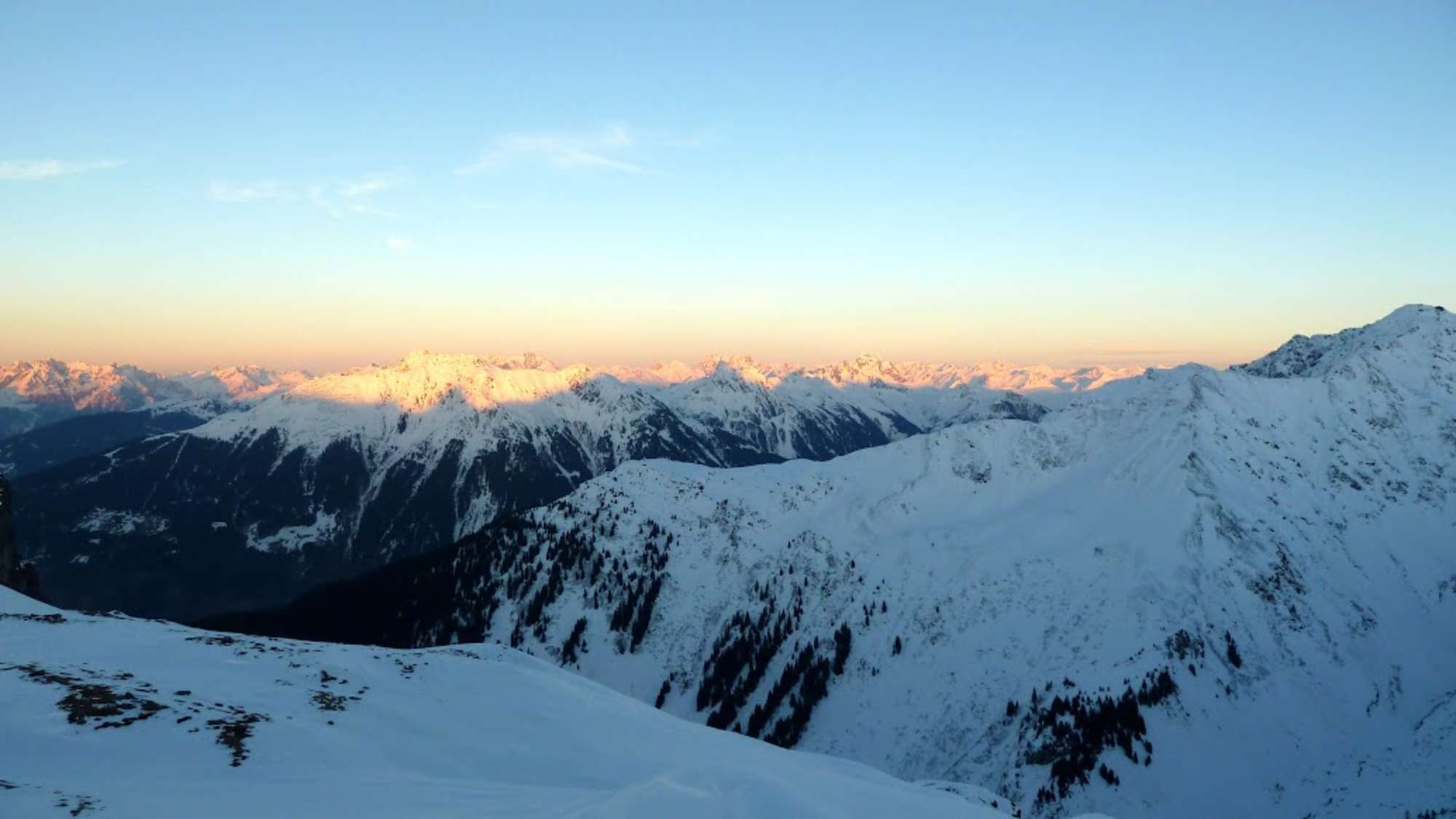 Unglaubliche Abendstimmung in der Montafoner Bergwelt