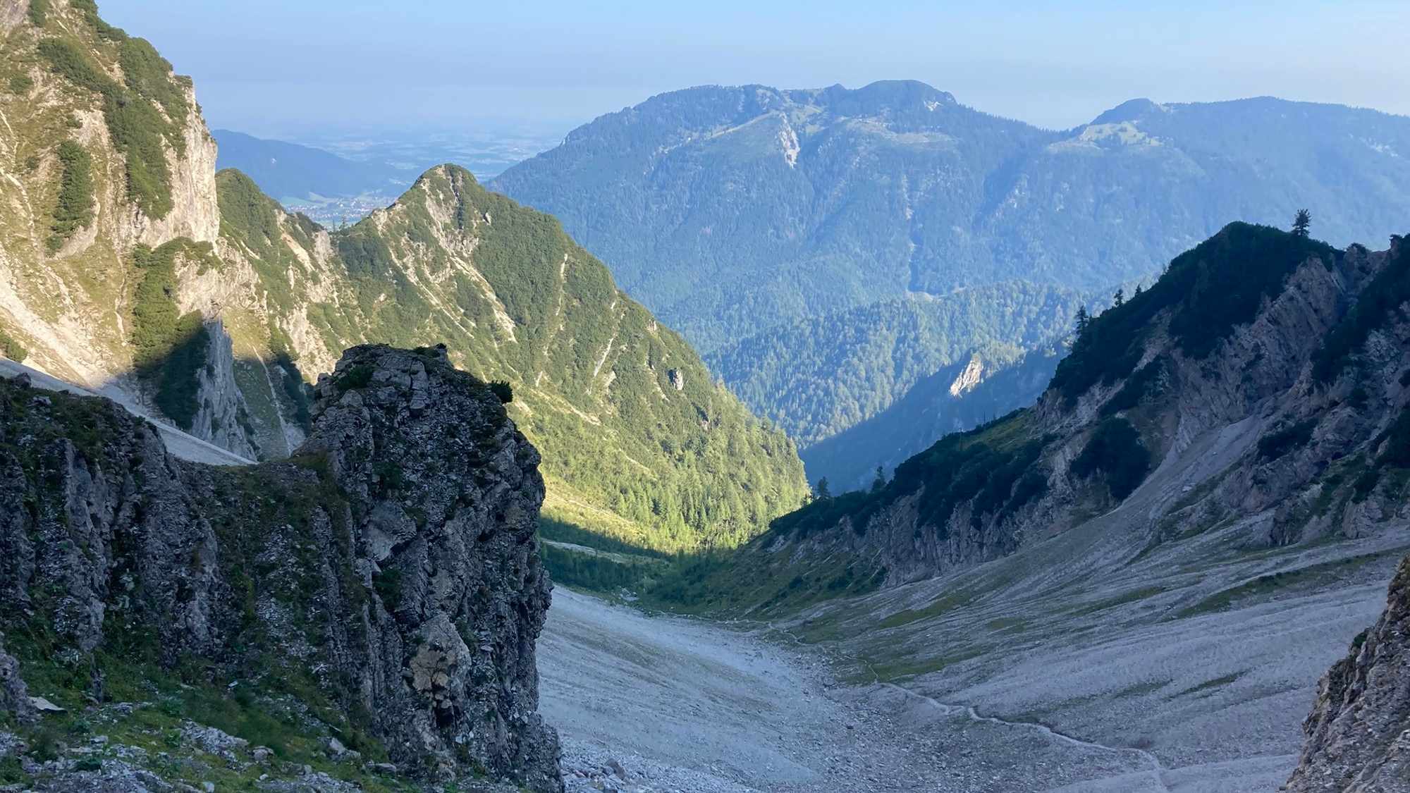 Blick zurück ins Mittlere Kraxenbachtal