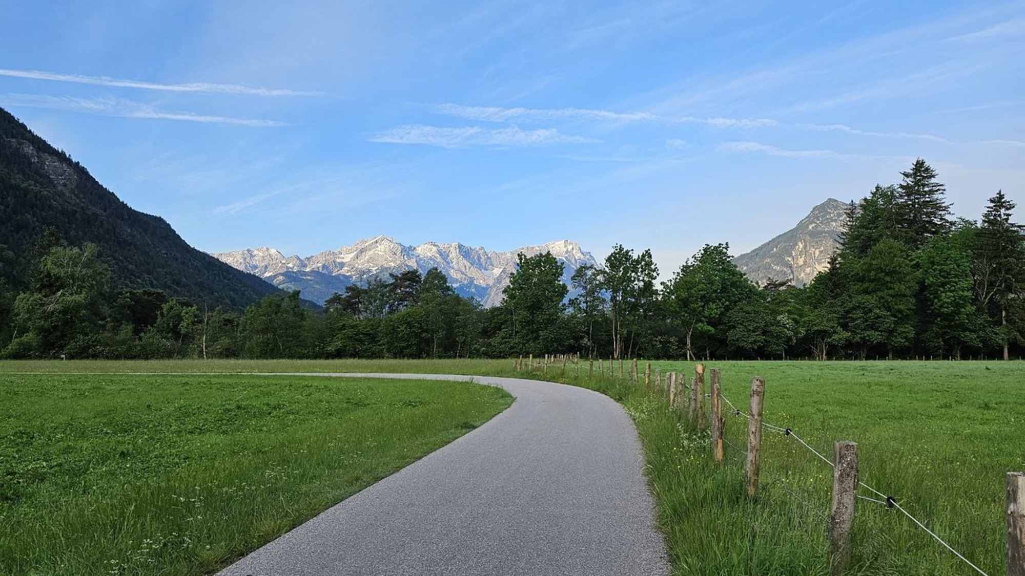 Radweg zwischen Oberau und Farchant