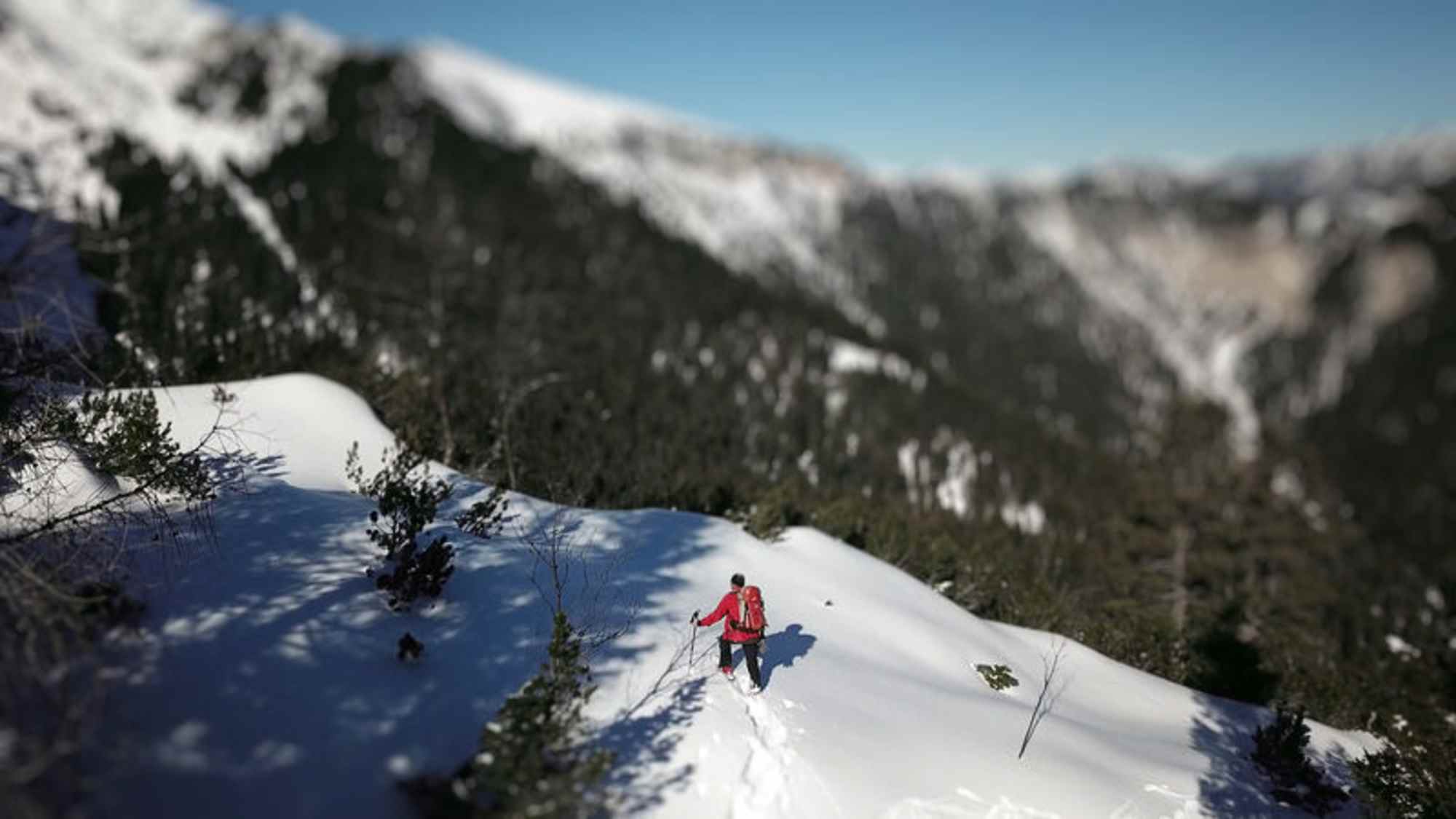 Unterwegs mit Schneeschuhen bei Garmisch-Partenkirchen