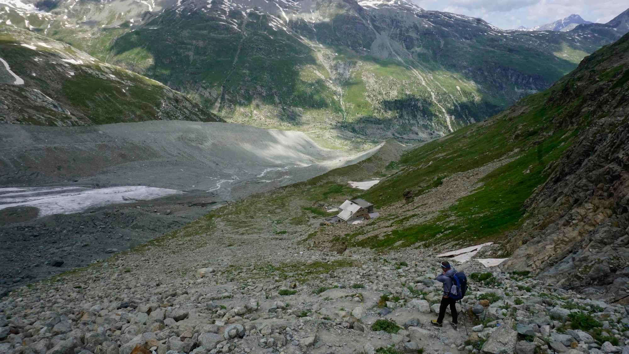 Vor dem Einstieg zur ersten Kette