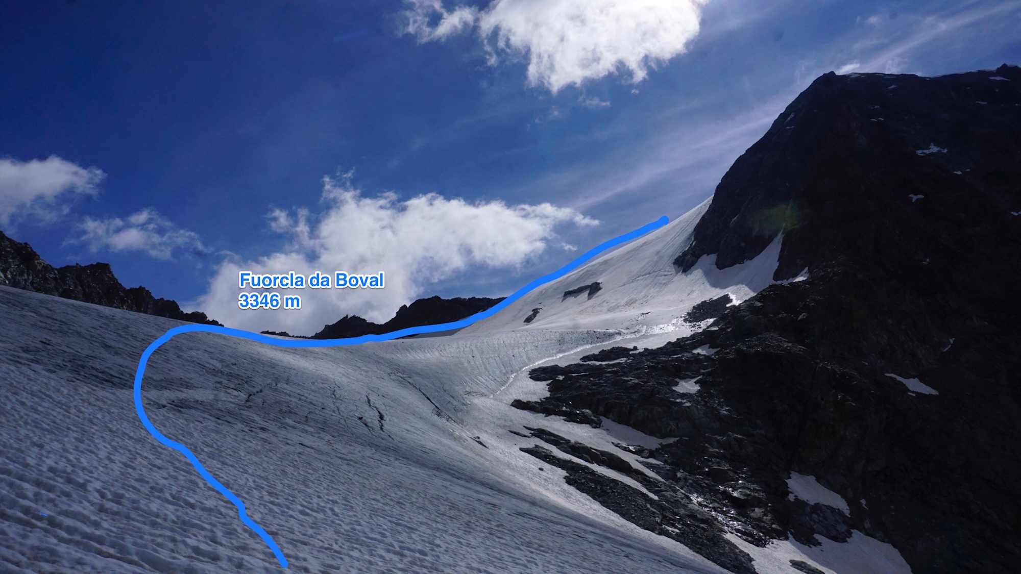 Am Gletscher zur Fuorcla da Oval und weiter zum Piz Morteratsch