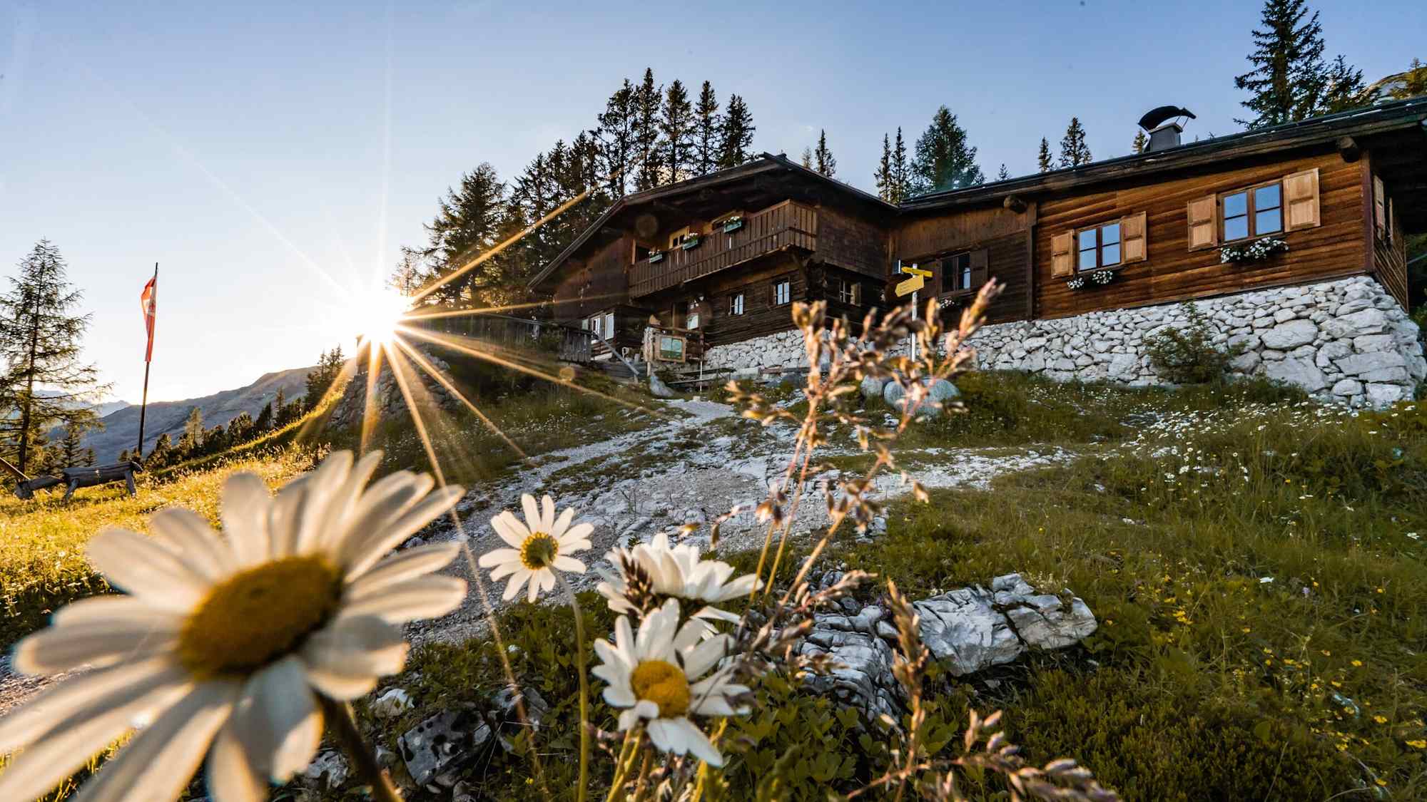 Pleisenhütte im Sommer