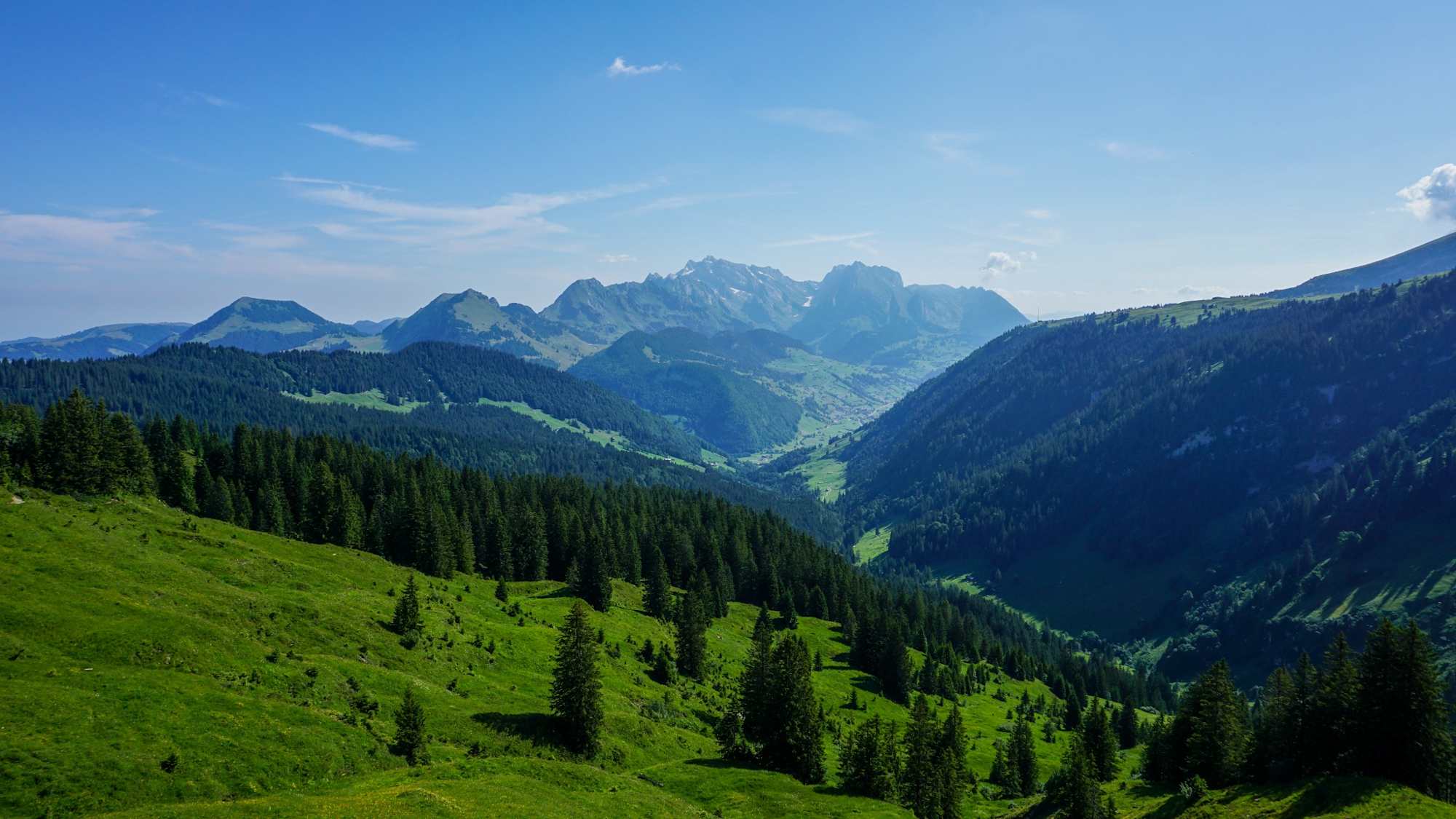 Toggenburger Höhenweg Etappe 2 Blick Säntis