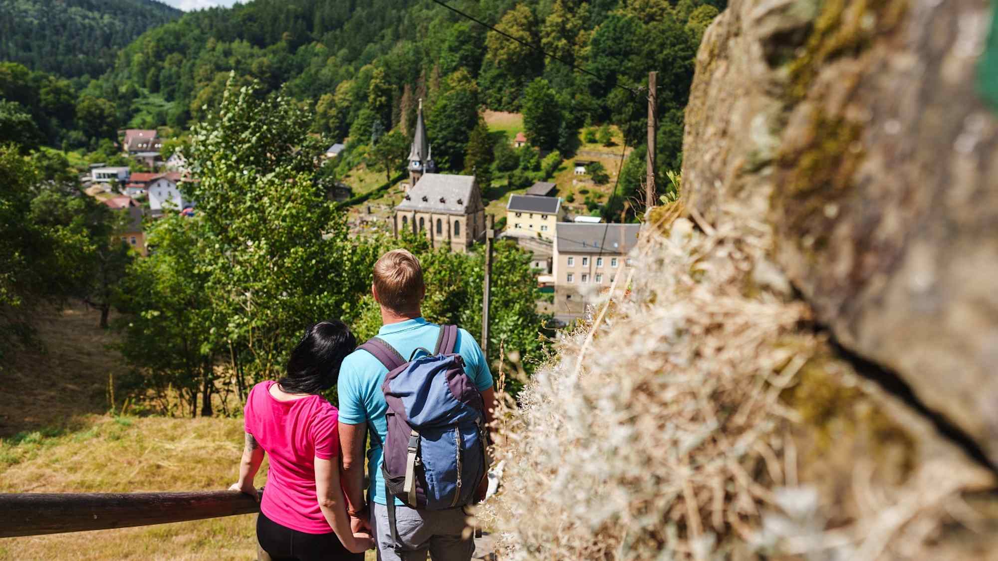 Blick auf Krippen