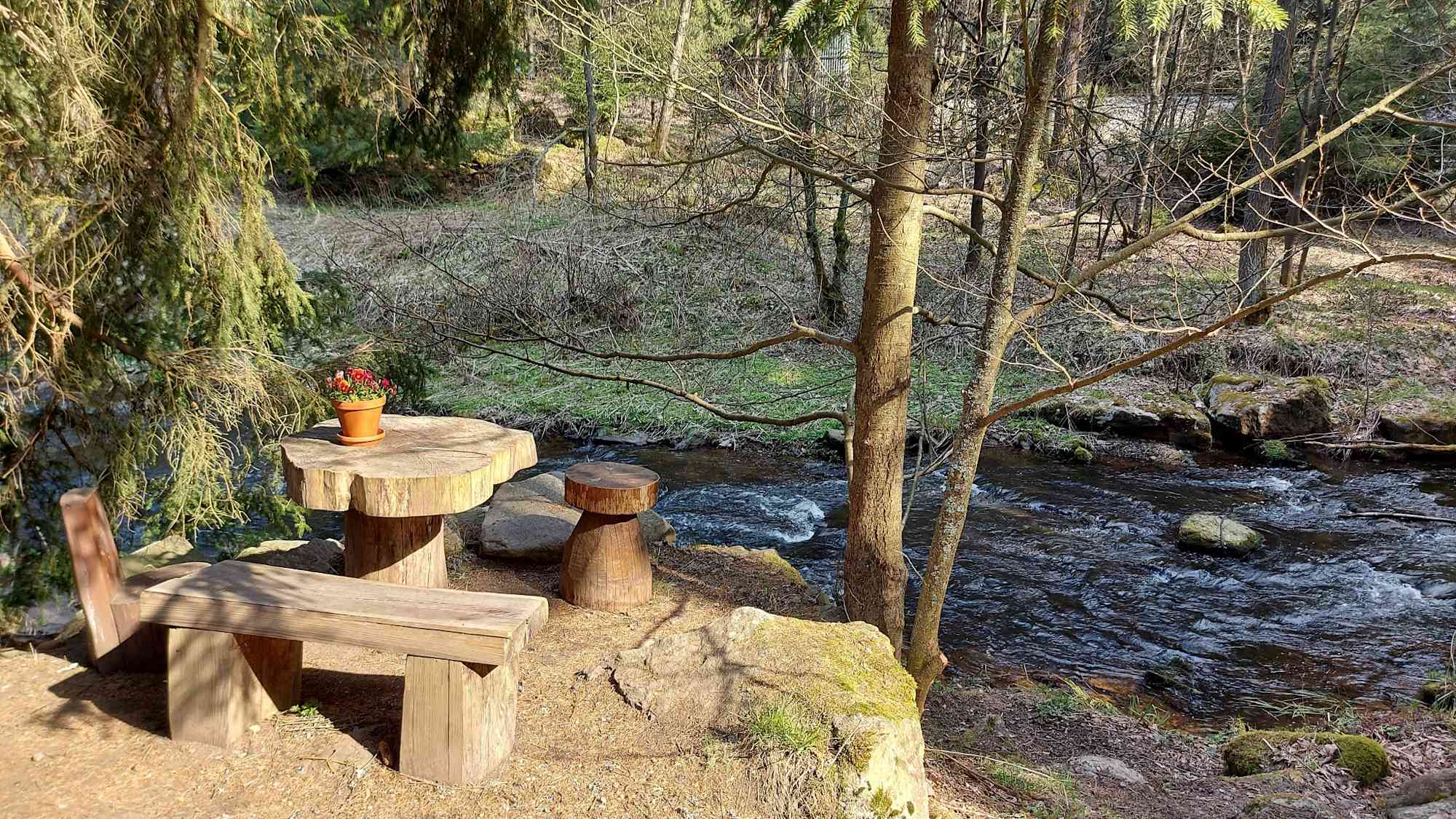 Rastplatz am Schwarzwasser bei Schlössel