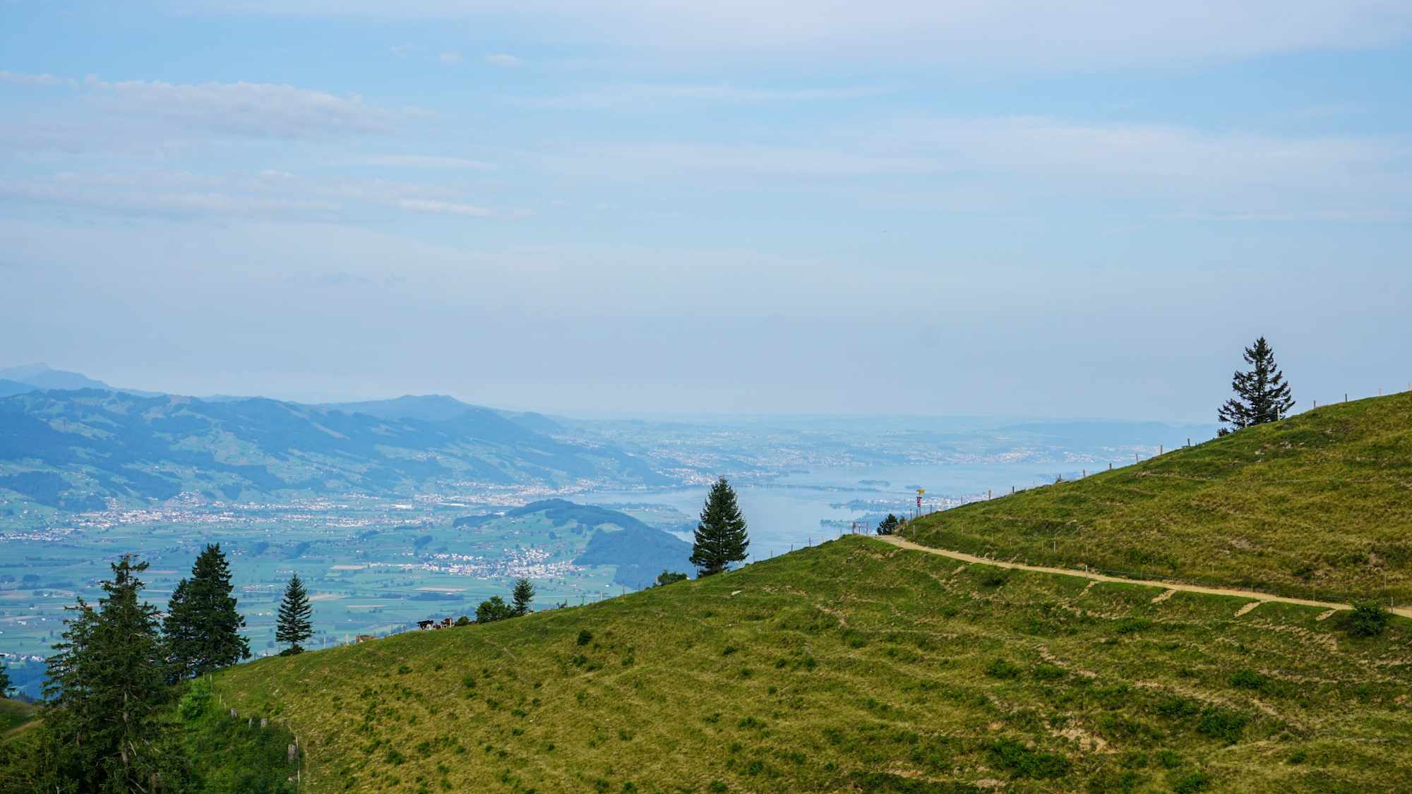 Toggenburger Höhenweg Etappe 4 Blick Zürichsee