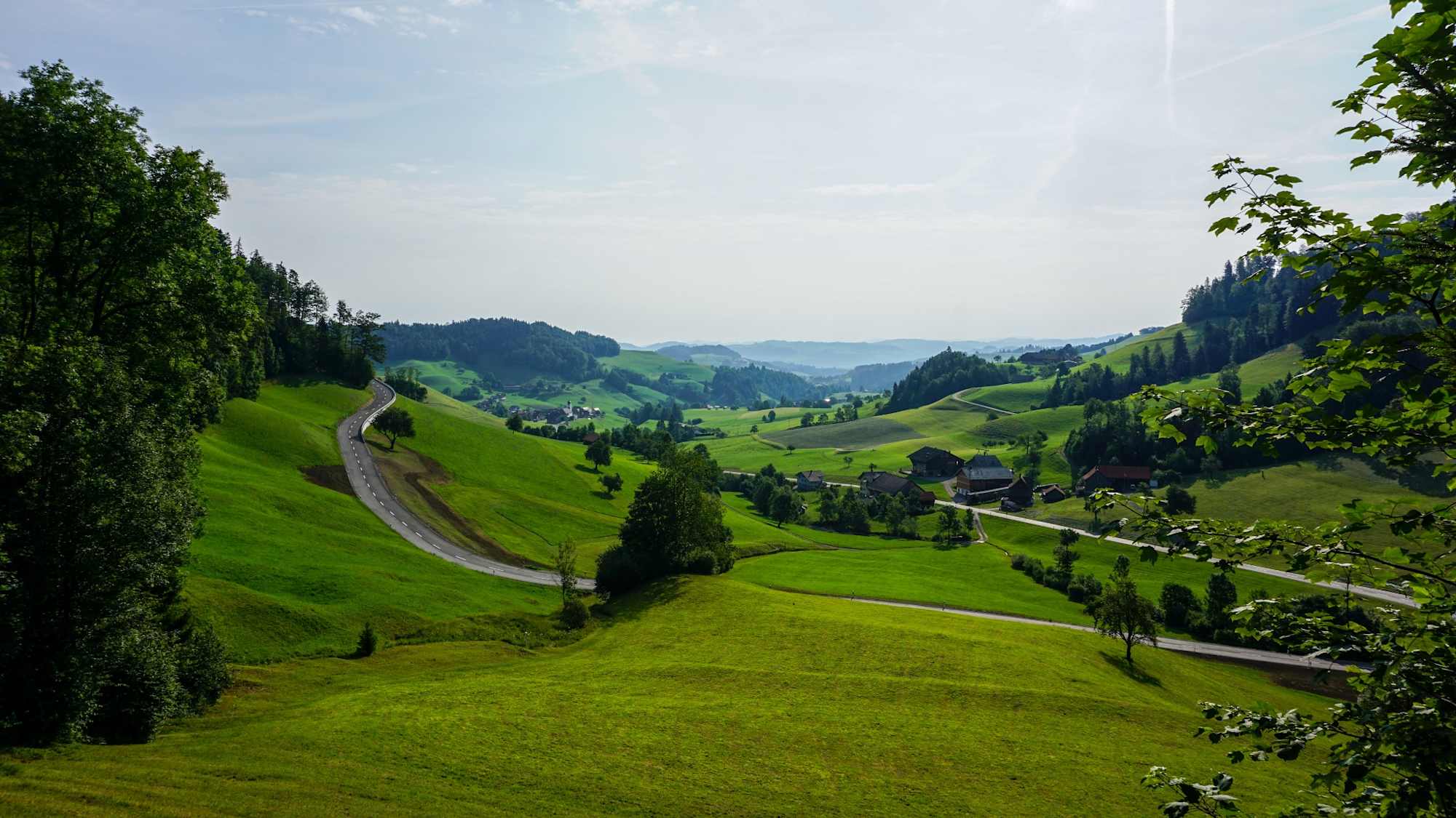Toggenburger Höhenweg Etappe 6 Blick nördliches Toggenburg