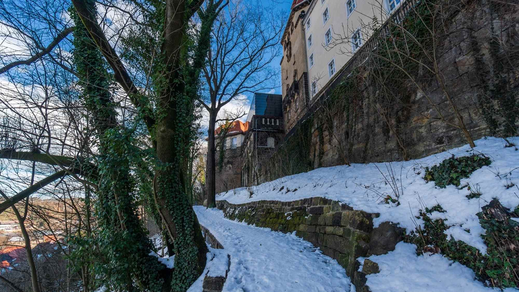 Canalettoweg Weg am Sonnenstein
