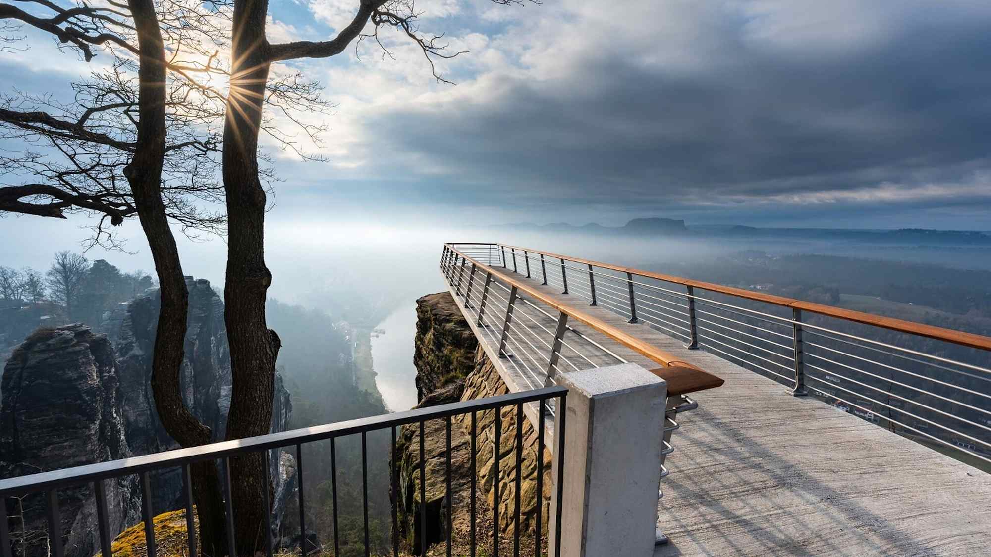 Aussichtsplattform an der Bastei