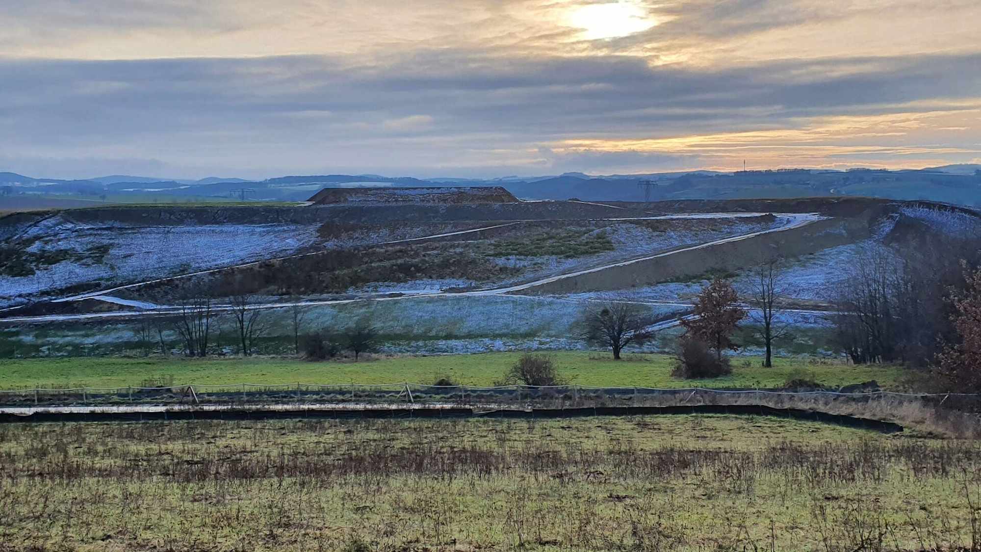 Sonnenuntergang bei Zuschendorf