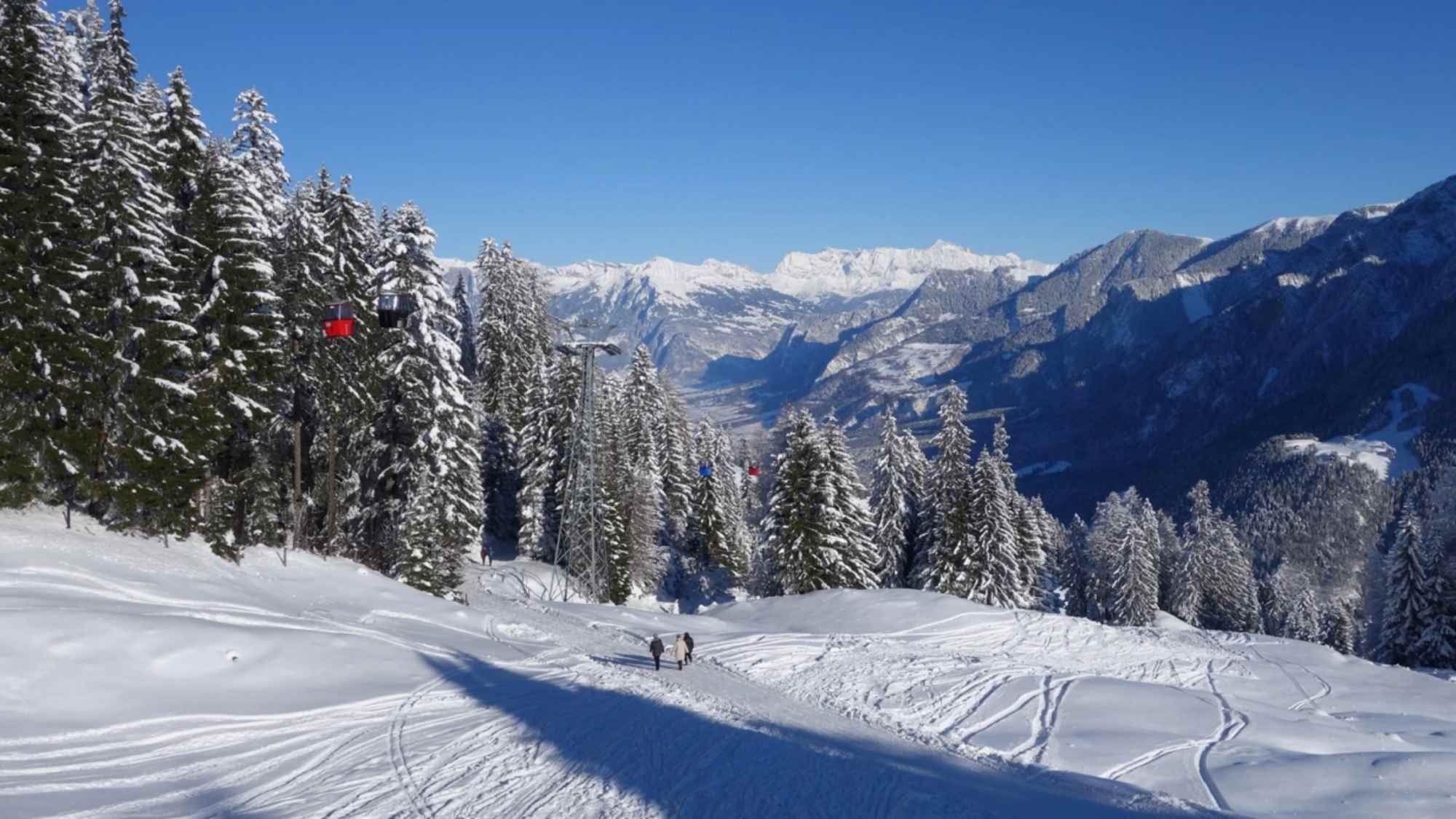Auf dem Winterwanderweg nach Känzeli