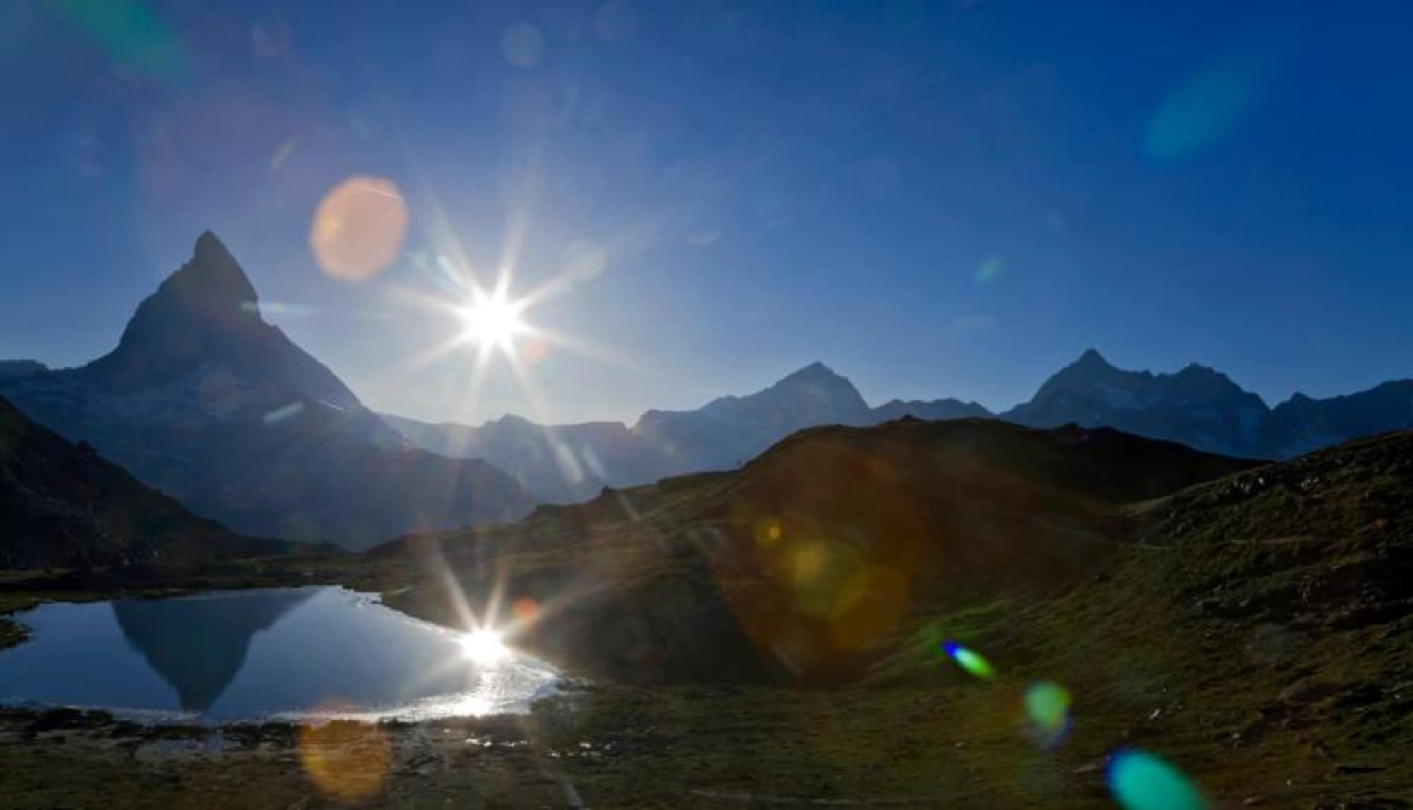 Entlang des Riffelsee – mit Matterhornspiegelung