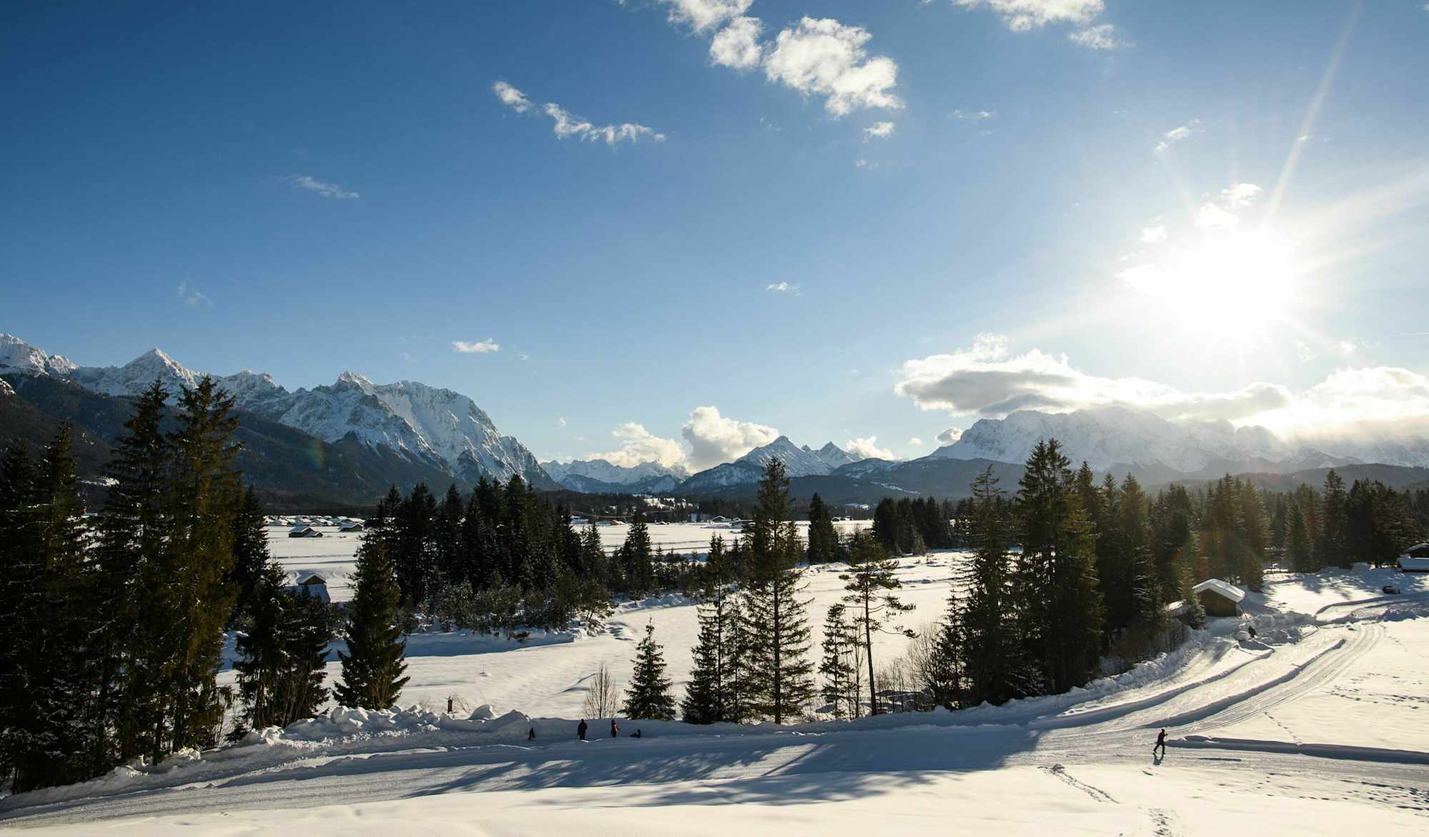 Schönes Panorama über Wallgau