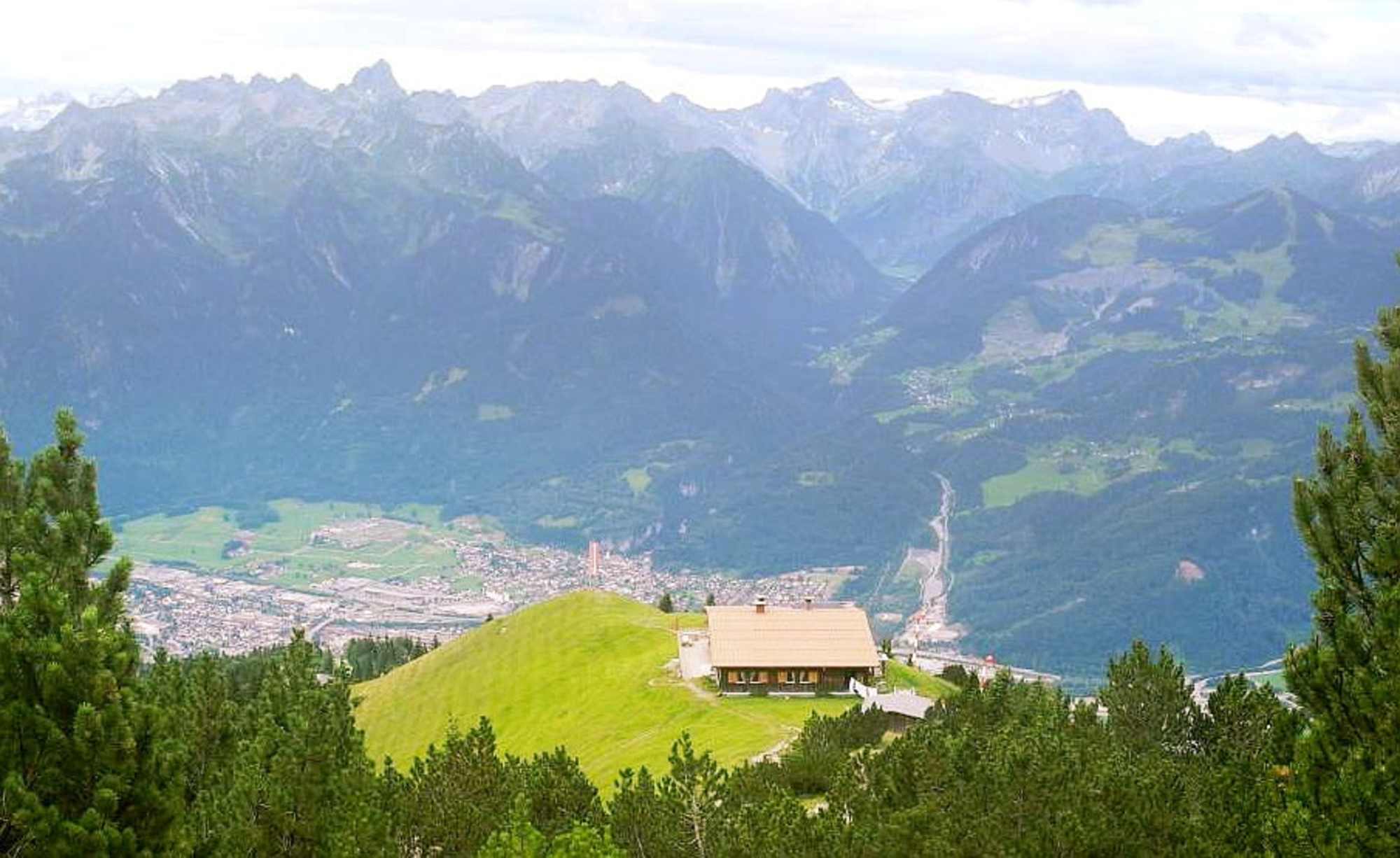 Die Frassenhütte oberhalb von Bludenz