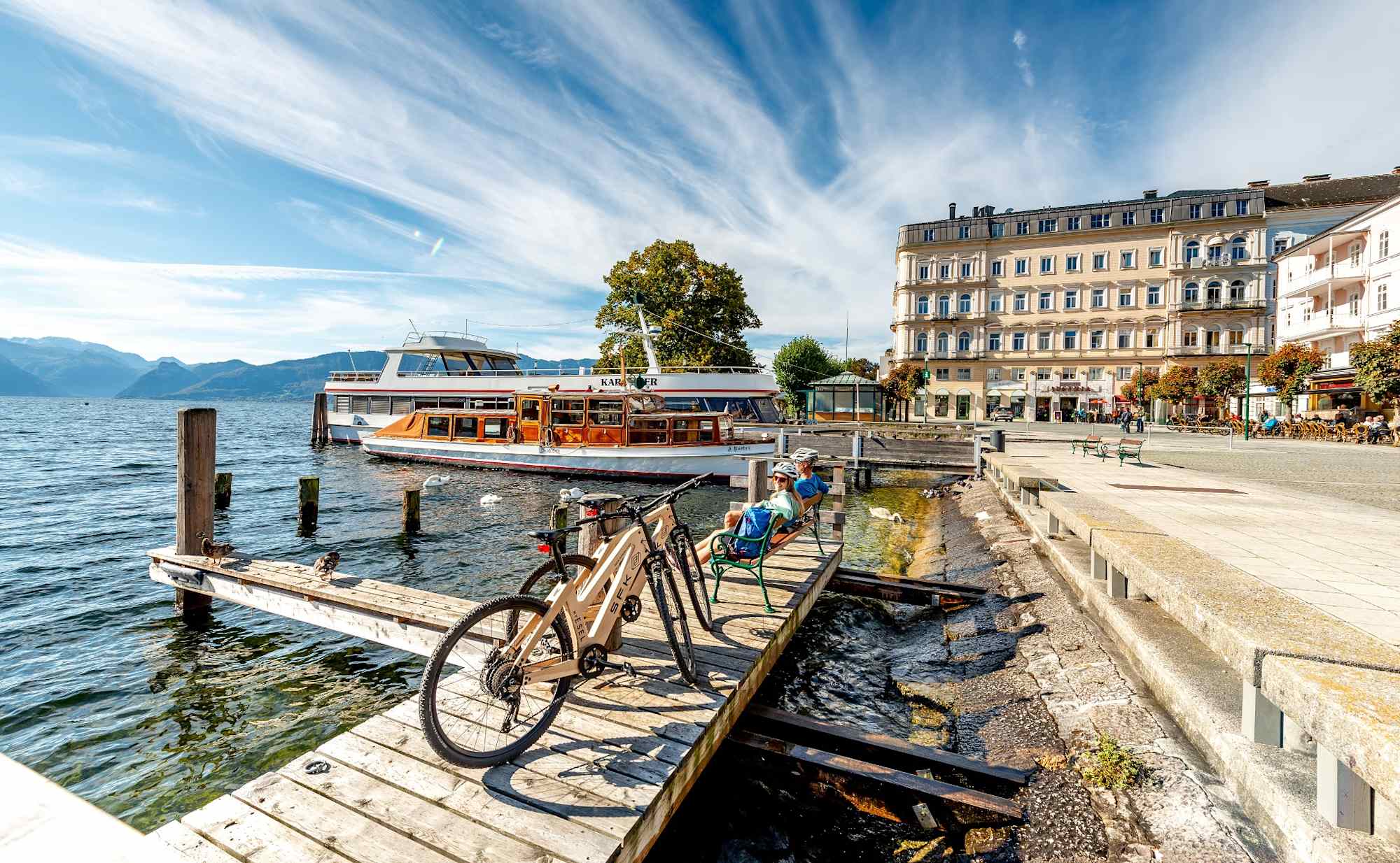 Salzkammergut Radweg - Rast in Gmunden am Traunsee