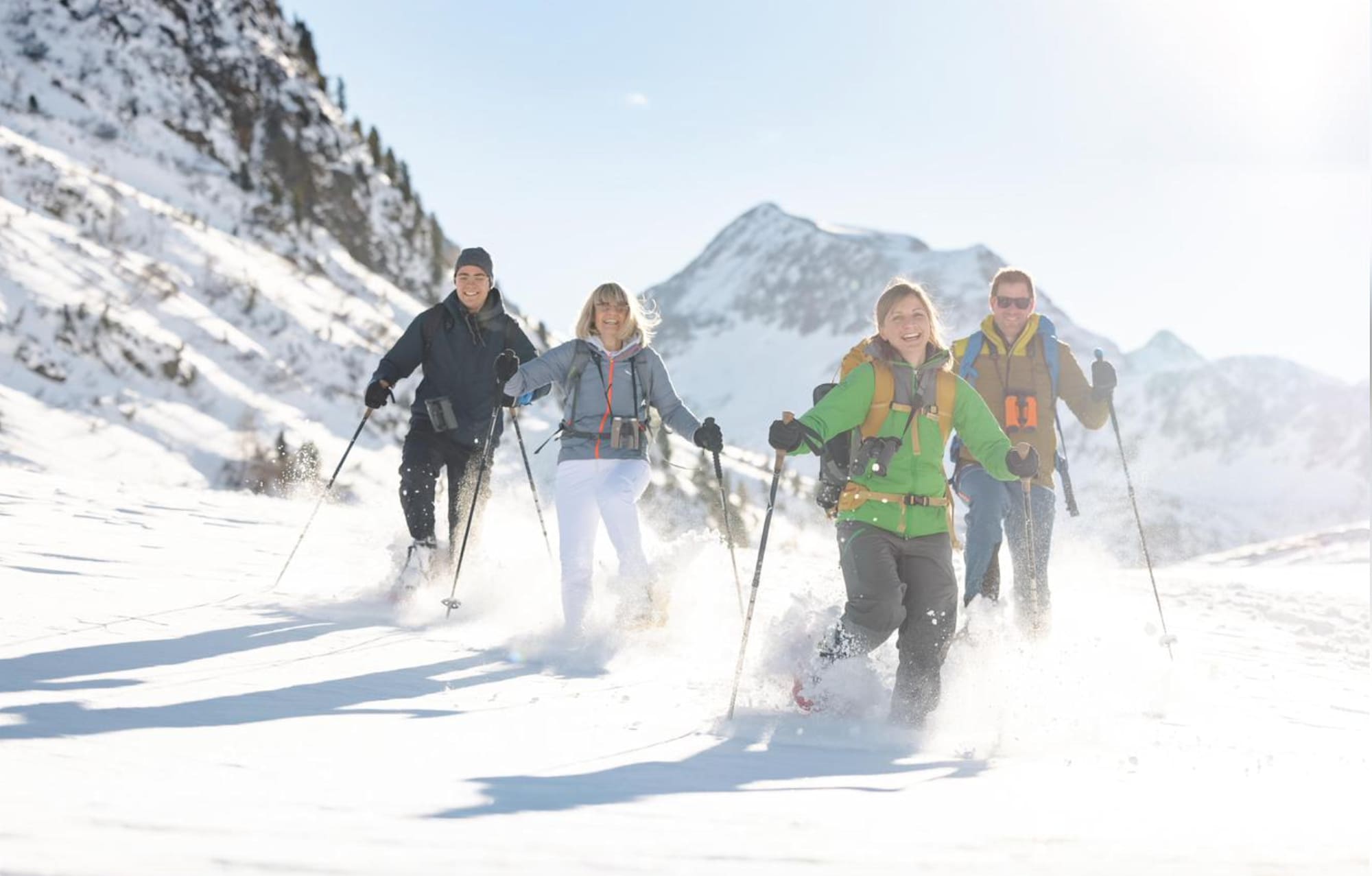 Schneeschuhwanderung im Nationalpark Hohe Tauern rund um das Matreier Tauernhaus.