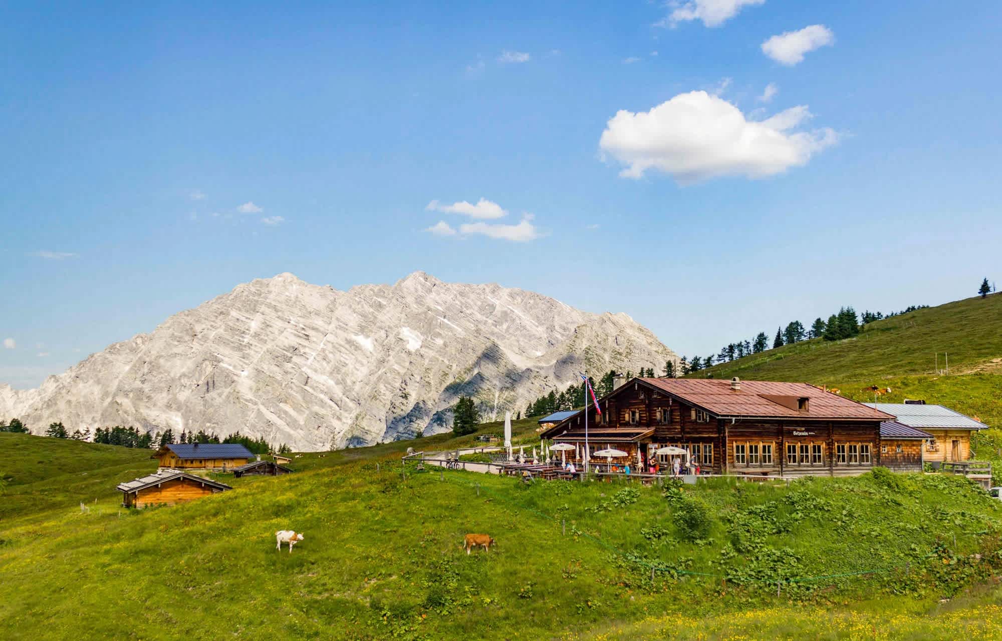 Die Gotzenalm liegt wunderbar aussichtsreich hoch über dem Königssee.