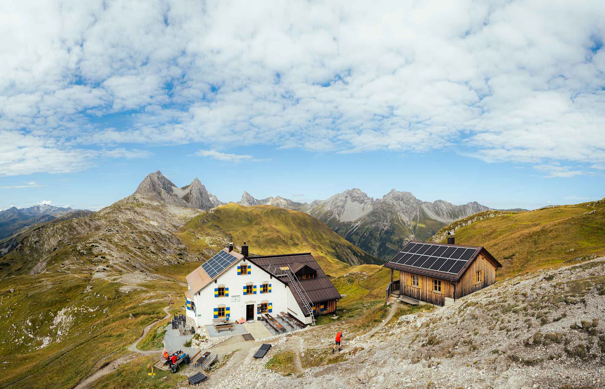 Blick auf die Leutkircher Hütte