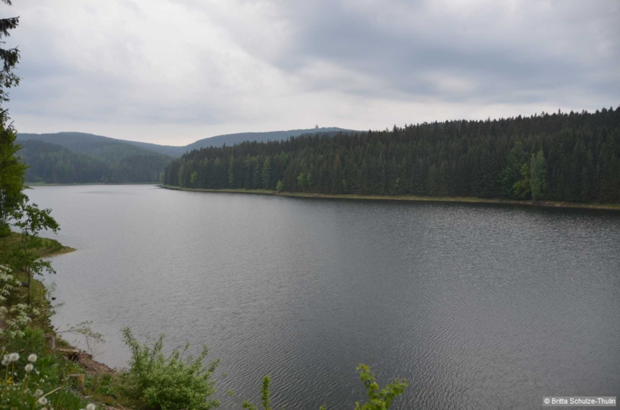 Die Talsperre Sosa im Höllengrund staut das Wasser der Kleinen Bockau und ist heute Trinkwasserschutzgebiet.
