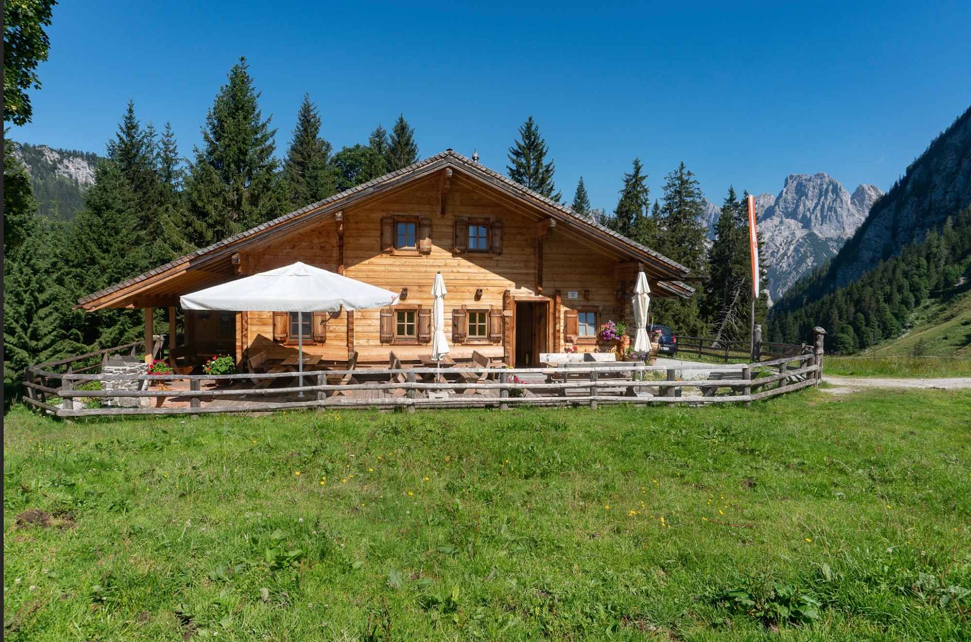 Die Kammerlingalm im Naturpark Weißbach