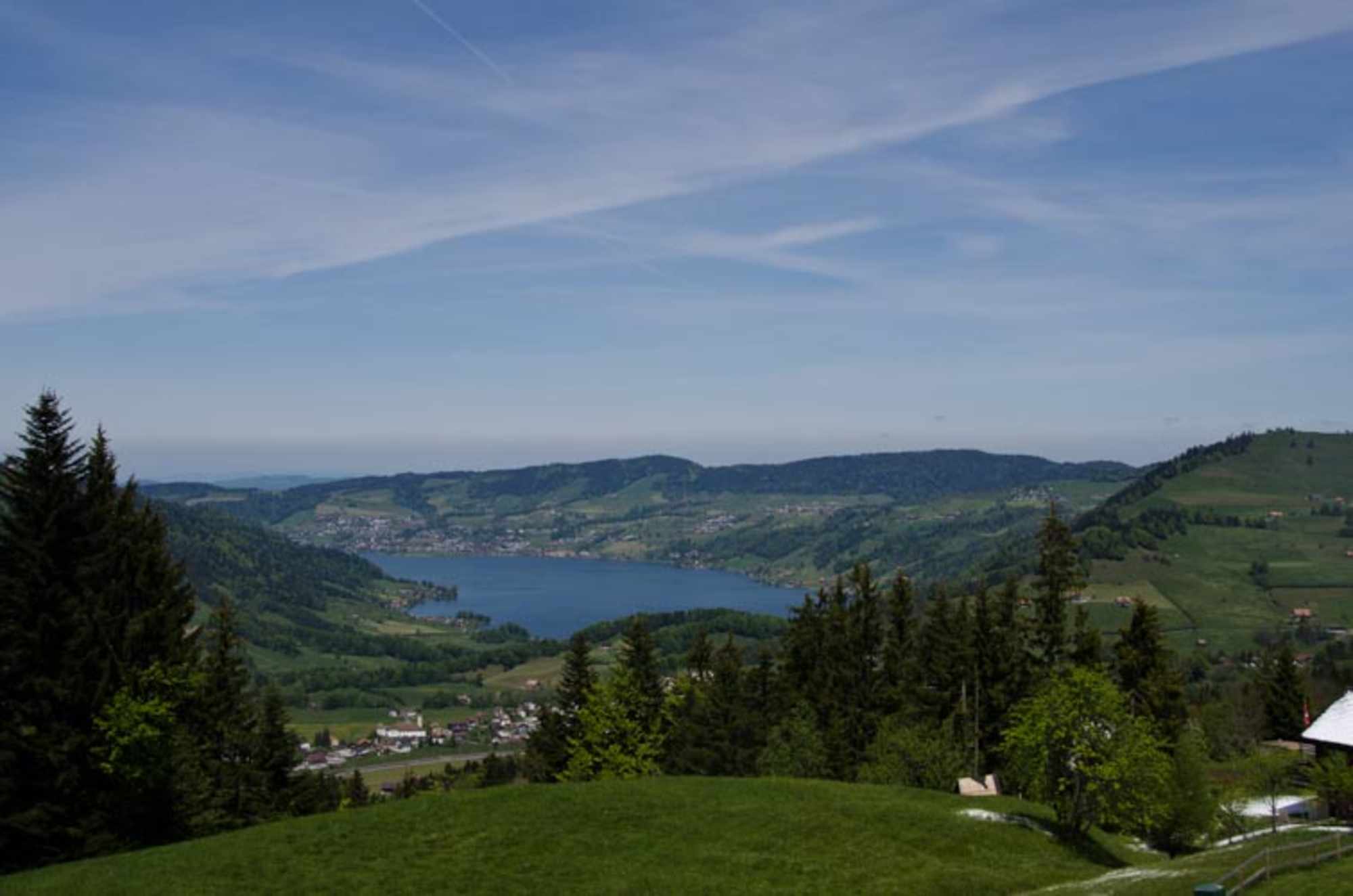 Fantastischer Ausblick ins Ägerital.