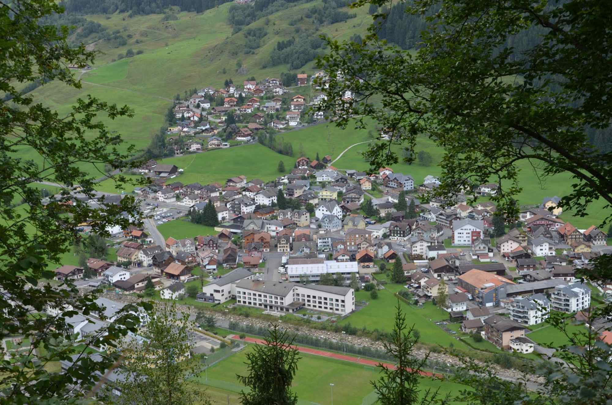 Ausblick Hirschfluh auf Unteriberg
