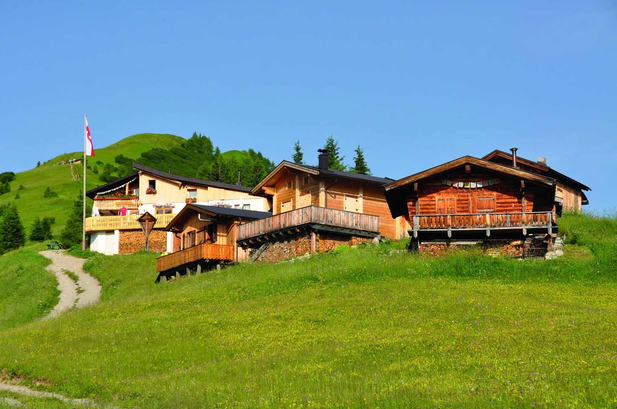 Die Bernhardseckhütte im Tiroler Lechtal