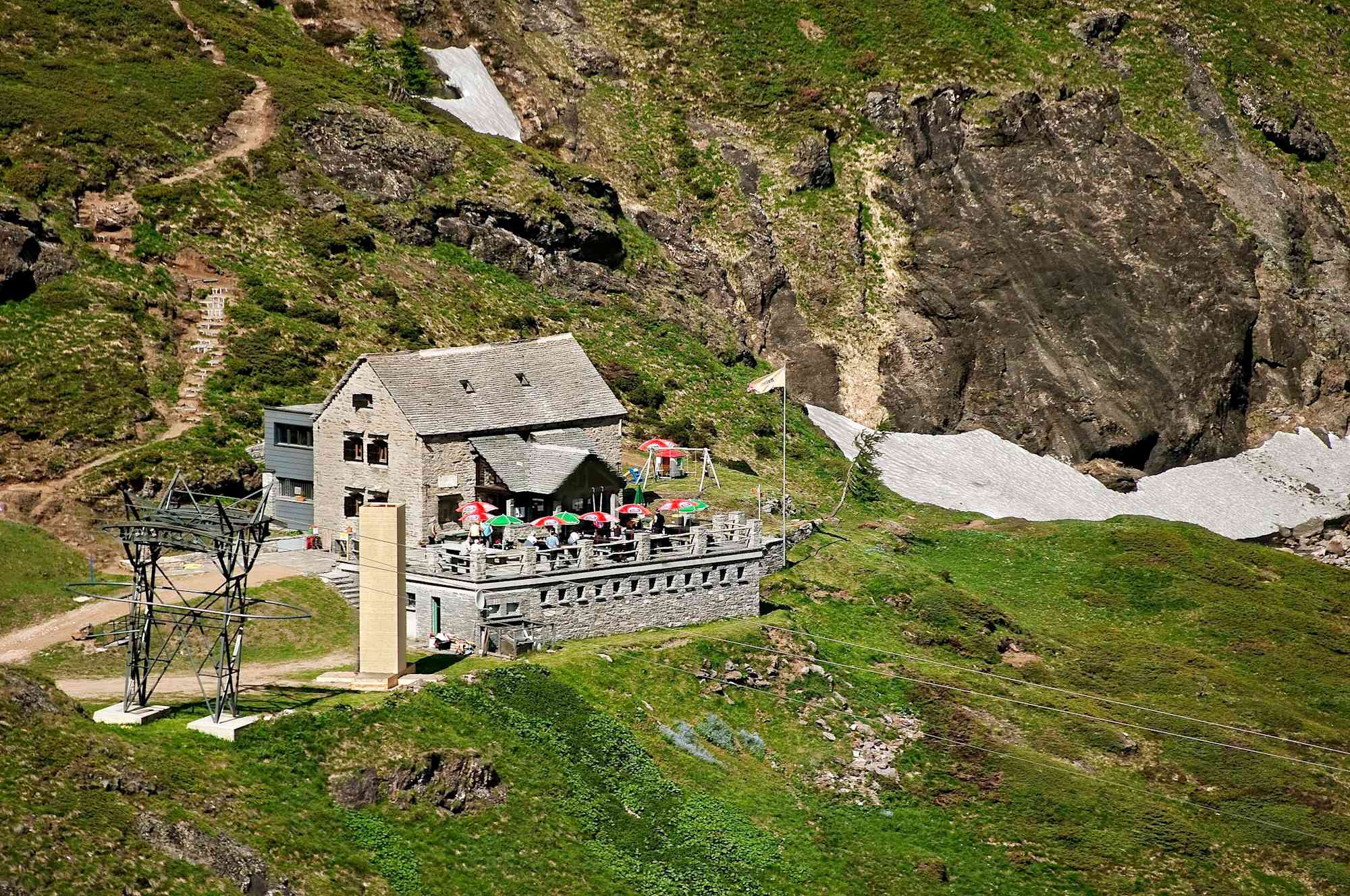 Leicht zu erreichen: Die Capanna Basolino