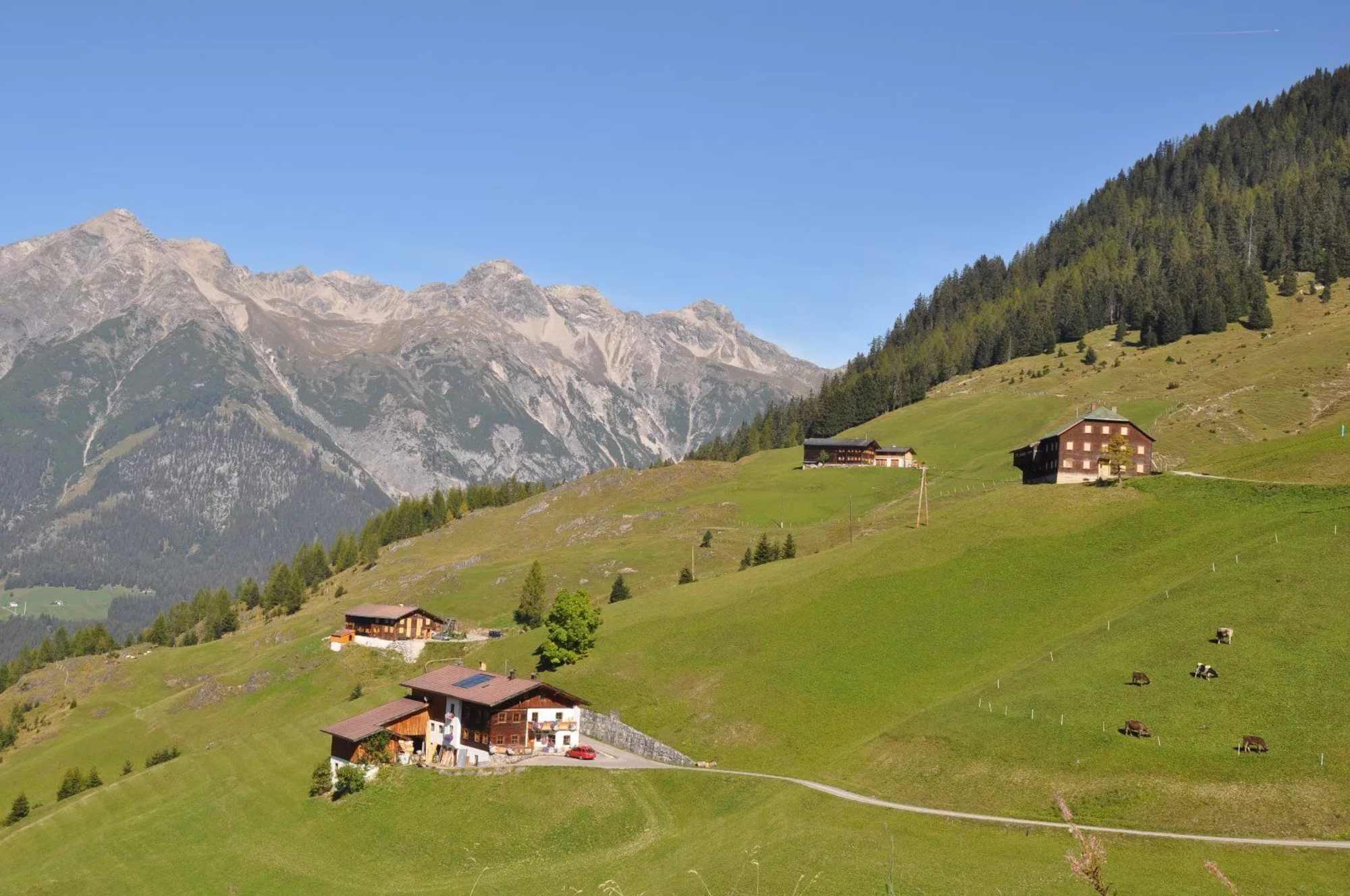 Aussichtsreicher Spaziergang bei Kaisers im Tiroler Lechtal.