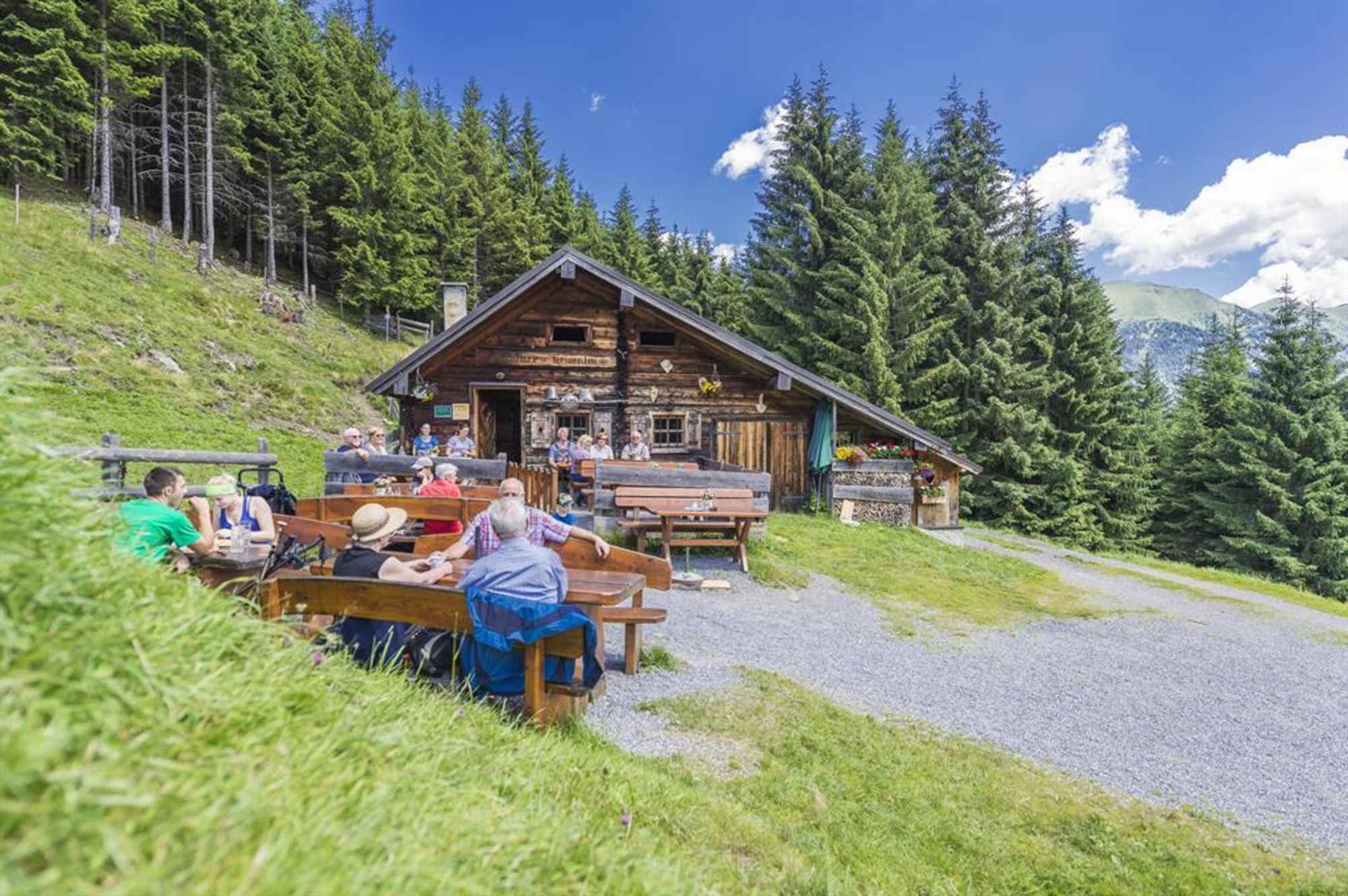 Die Fundneralm befindet sich oberhalb von Bad Hofgastein.